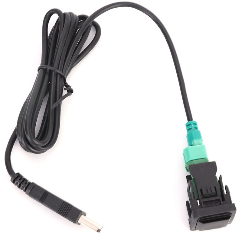 Usb-tastenschalter Für Autoradio – Schwarzes Abs-adapterkabel, Usb 2.0 – 12 V/6 W