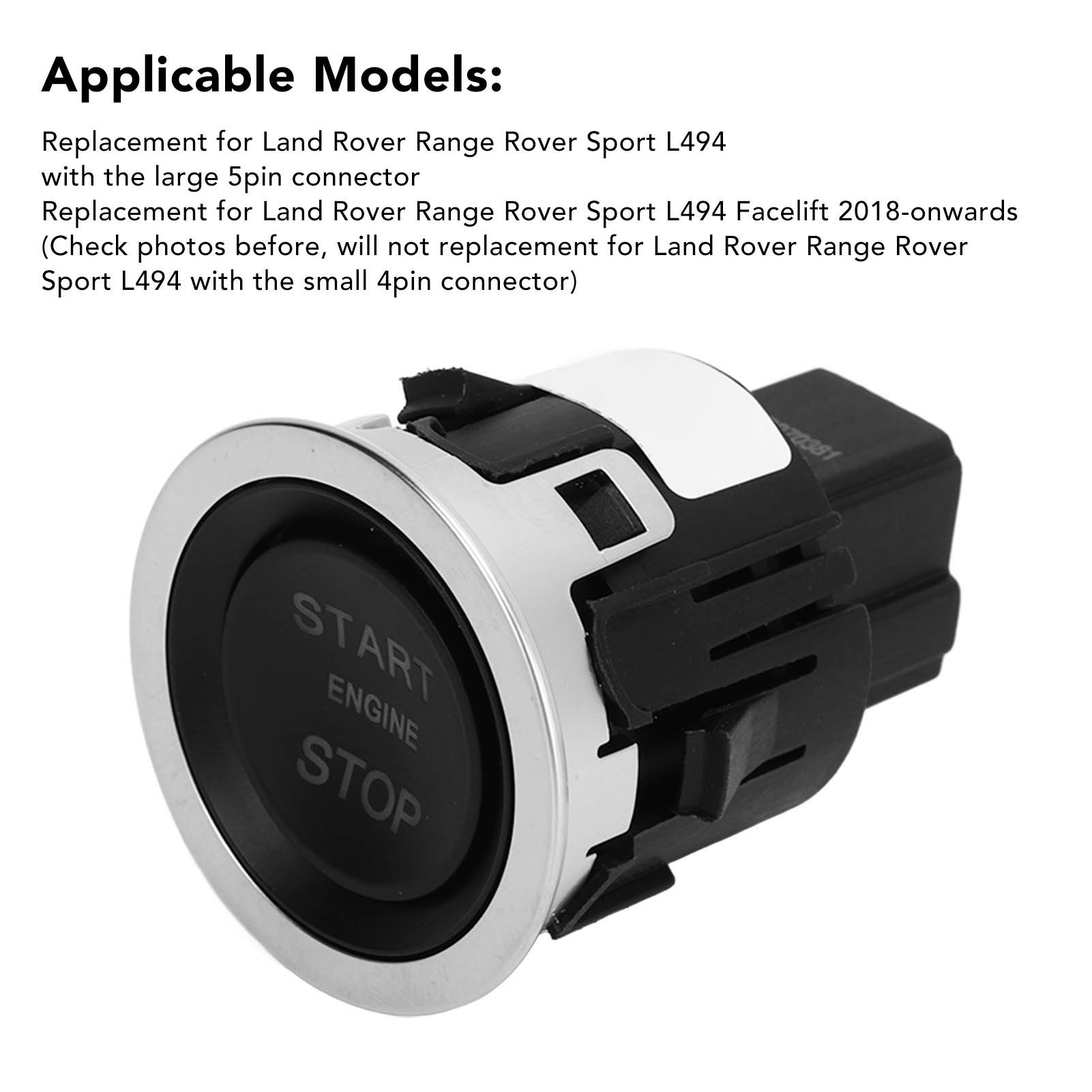 Lr070381 5-poliger Start/stopp-knopf, Zündschalter Für Range Rover Sport L494