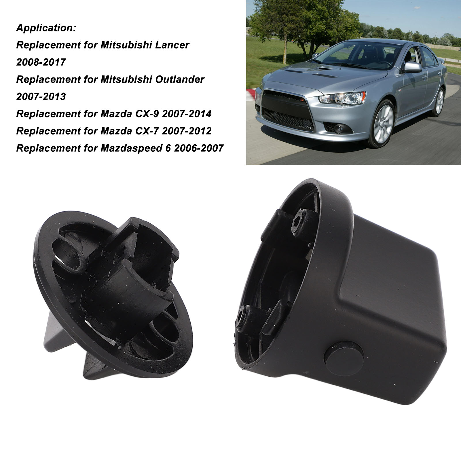 Weicher Und Flexibler Zündschalter 4408a167, 2 Stück, Abs, Kompatibel Mit Mitsubishi Lancer 2008–2017 Und Outlander Cx-9