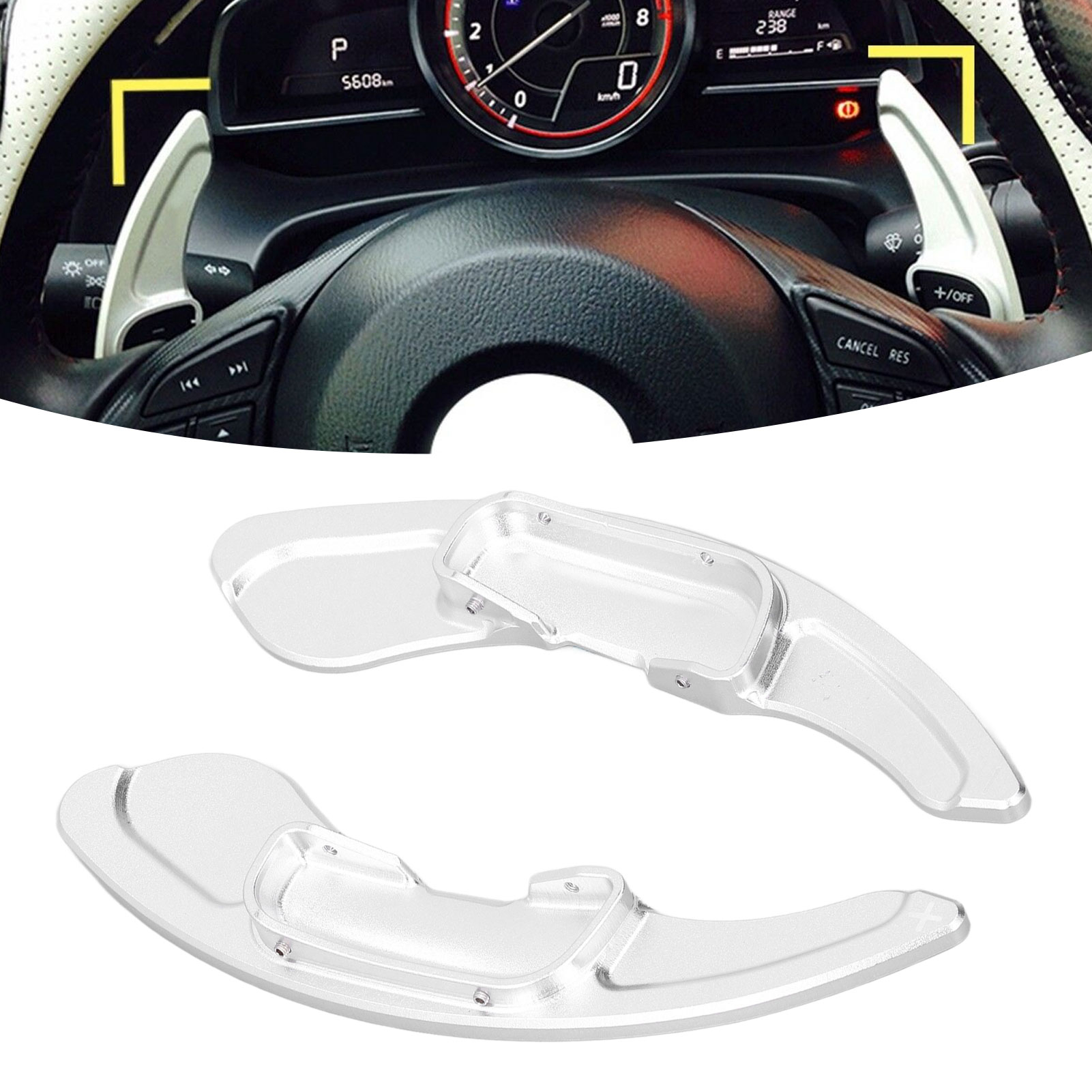 Schaltflügel Aus Aluminium Für Mazda 3/6/cx-3/cx-5/cx-9/mx-5 (2 Stück)