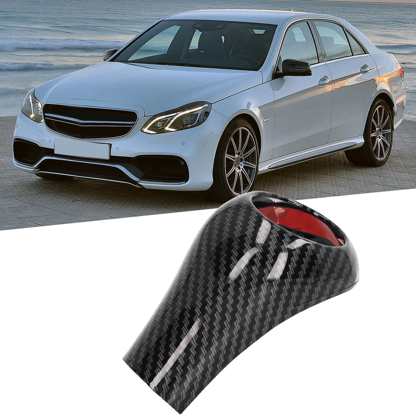 Schalthebelschutz In Carbonfaser-optik Für Mercedes-benz A-klasse, C-klasse, E-klasse, G-klasse Und Cls-klasse