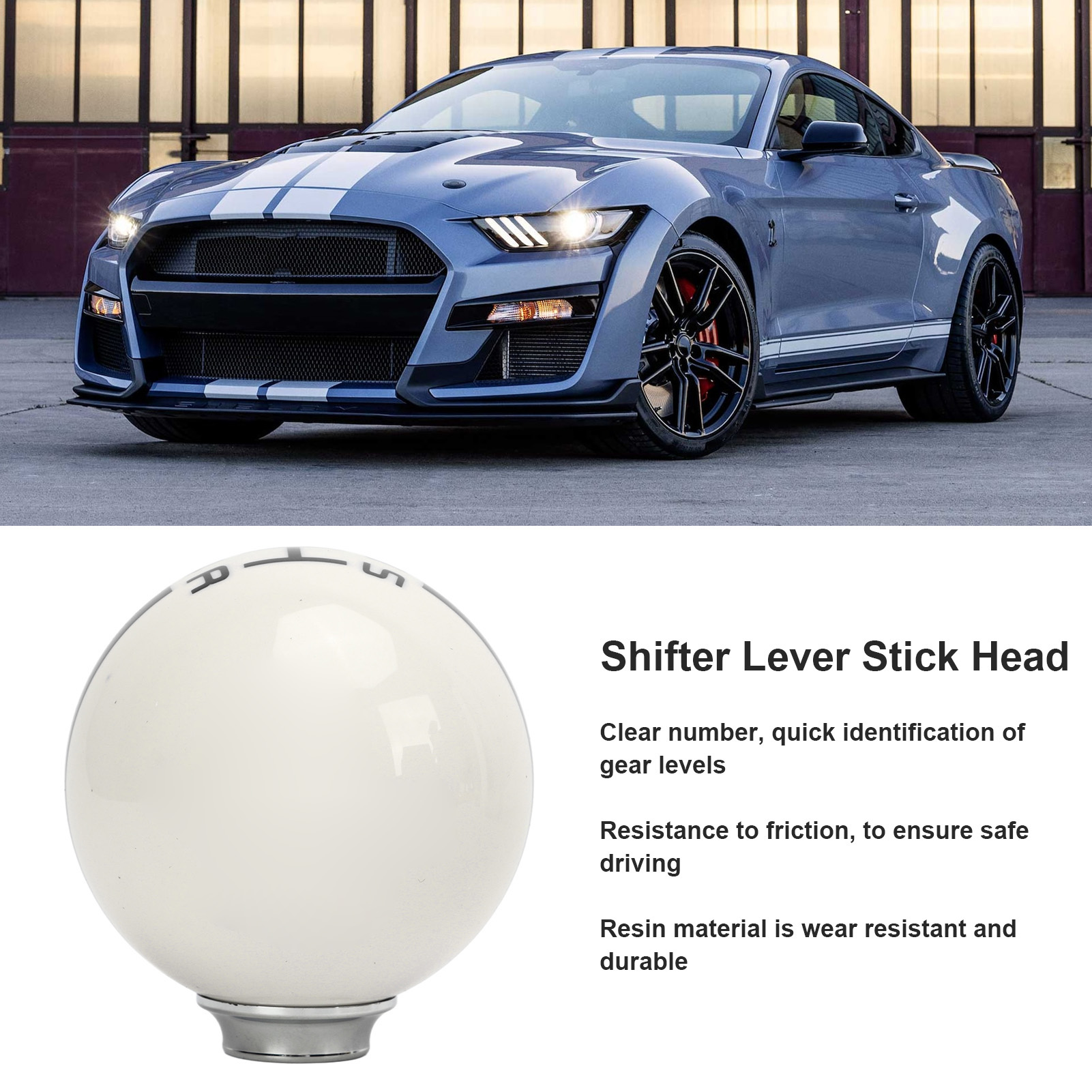 5-gang-schaltknauf Mit 3 Adaptern Für Ford Mustang 1967-2018