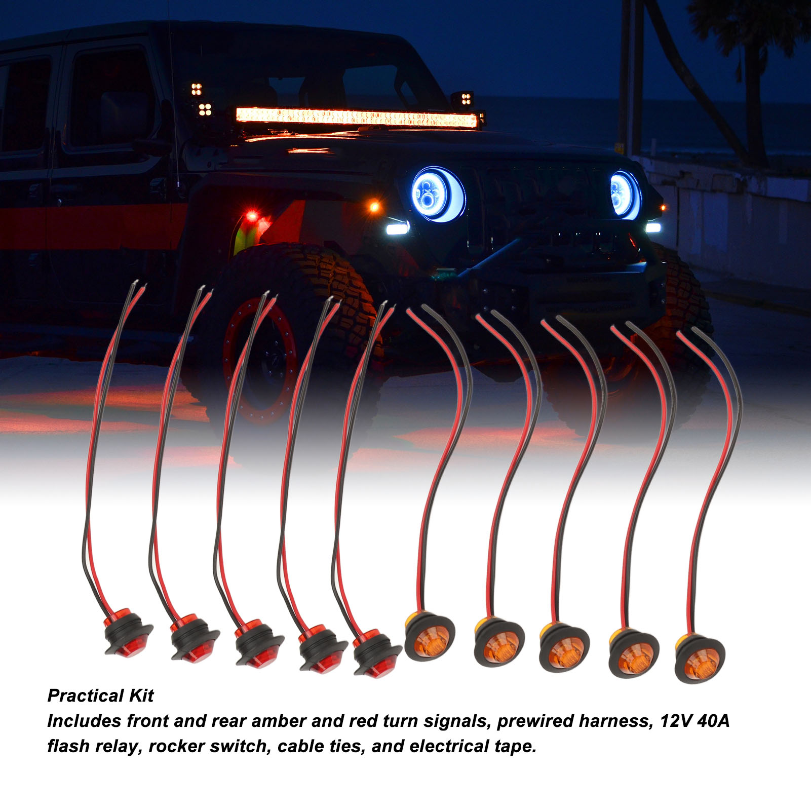 Utv/atv-blinker-wippschalter – Blinker-kit Mit 12v-relais Für Polaris Ranger Rzr