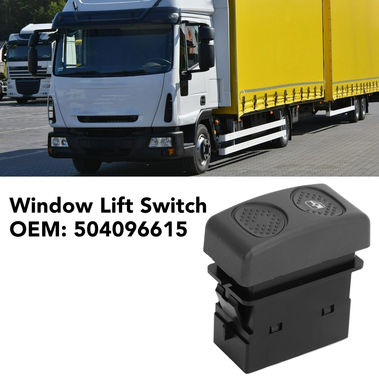 Fensterheberschalter 504096615, Elektrischer Schalter Hinten, Kompatibel Mit Iveco Eurocargo