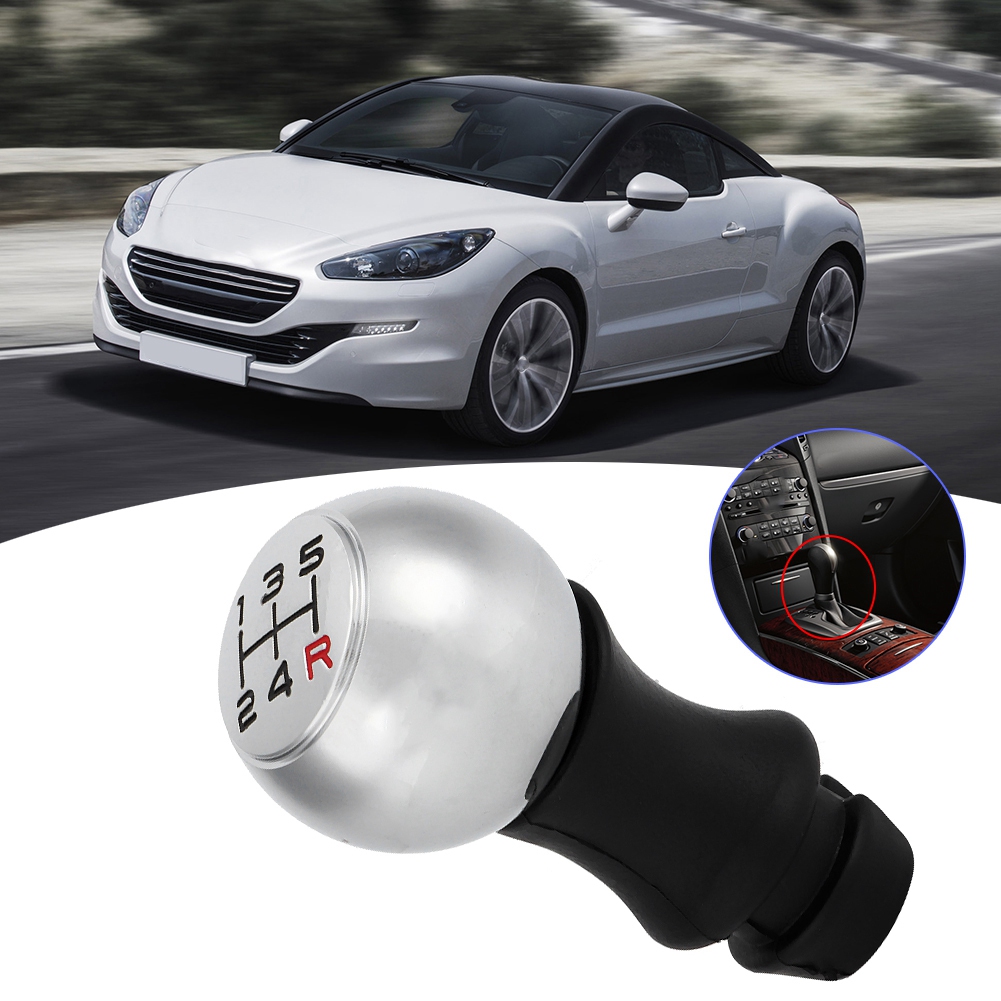 Schalthebelgriff Für Peugeot - 5-gang-getriebe - Aluminiumlegierung Und Abs (rote Ausführung)