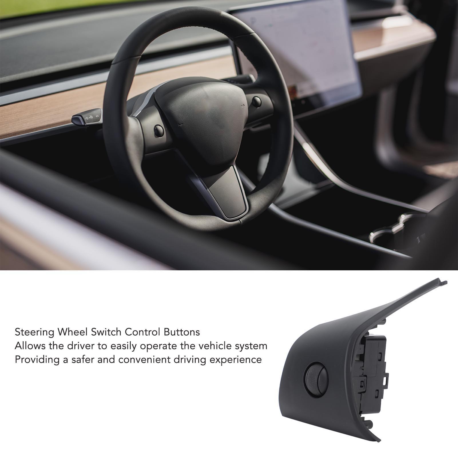 Lenkrad-bedienknopf Für Tesla Model 3 Y – Reaktionsschneller Und Langlebiger Kugelschalter (2017–2023) – Direkte Montage