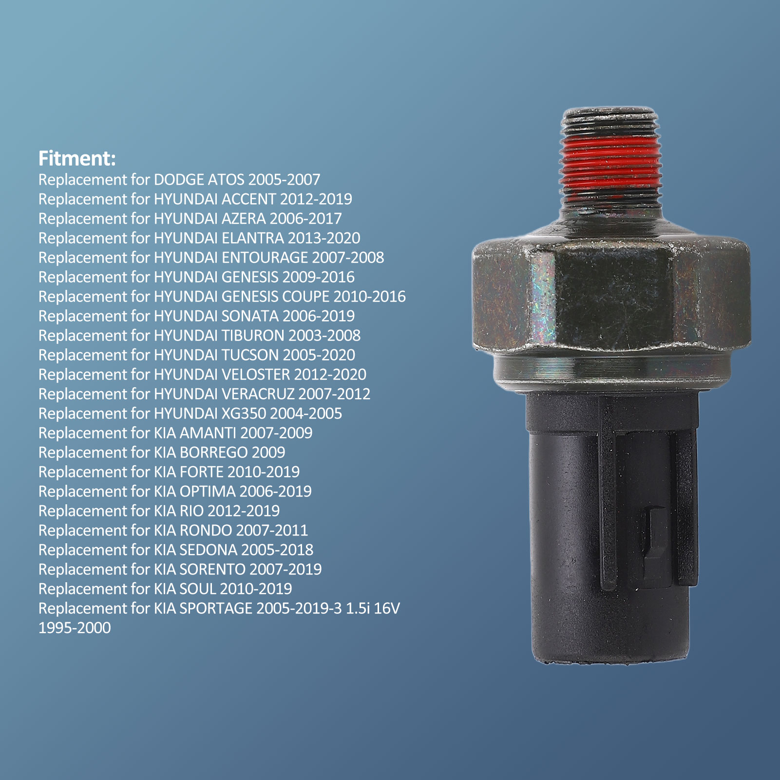 Öldruckschalter-sensor 94750-37100, Robustes Metall, Passend Für Hyundai Und Kia