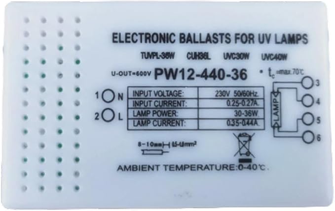 Universelles Elektronisches Vorschaltgerät (30–36 W) Für G23-, G10q- Und G5-uv-lampen, Hocheffiziente Beleuchtungskomponente, 220 V