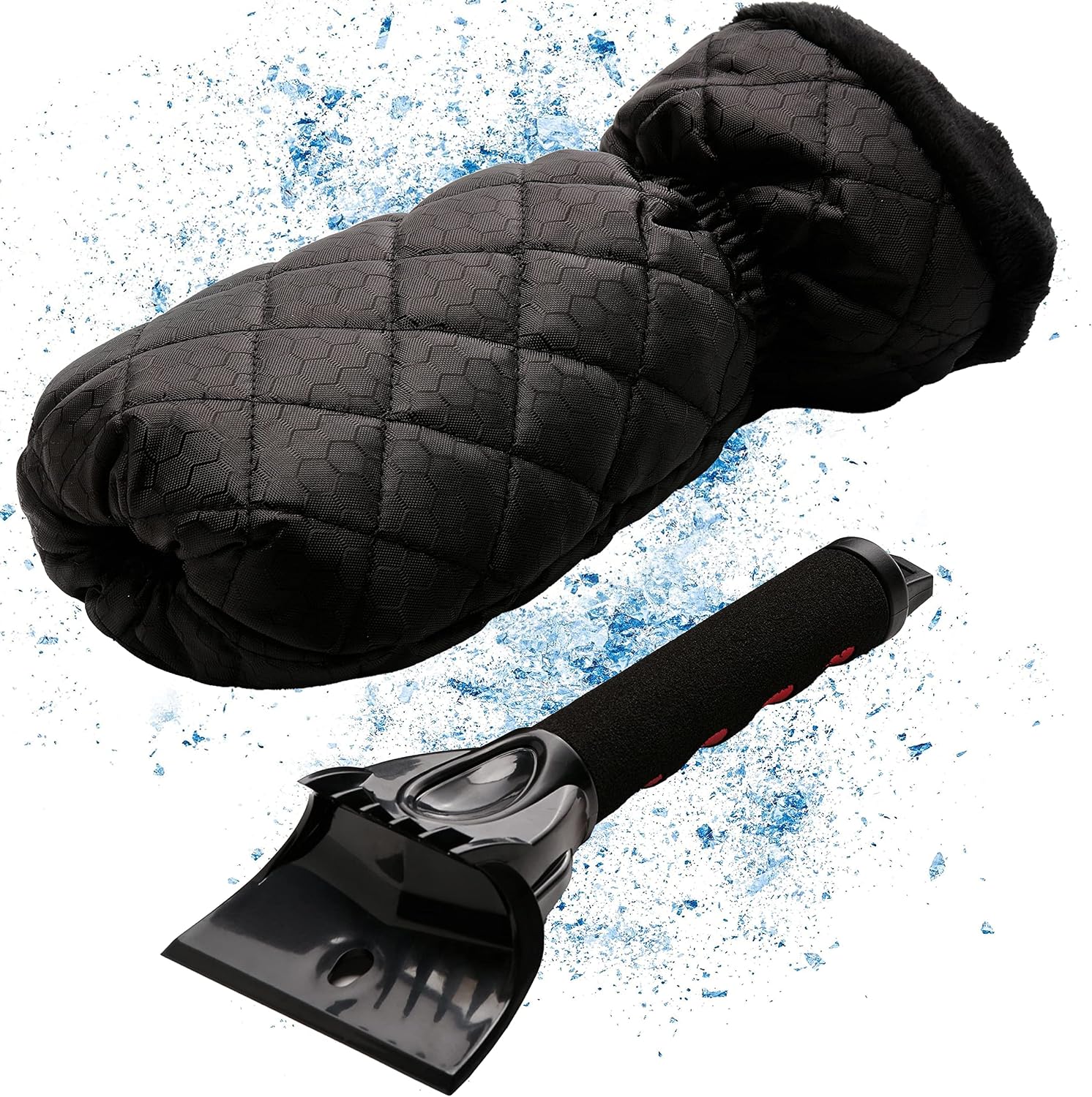 Eiskratzer Fürs Auto Mit Handschuh – Eine Kombination Aus Eiskratzer Und Den Besten Handschuhen Zum Eiskratzen Der Windschutzscheibe – Effizienz Trifft Auf Komfort.
