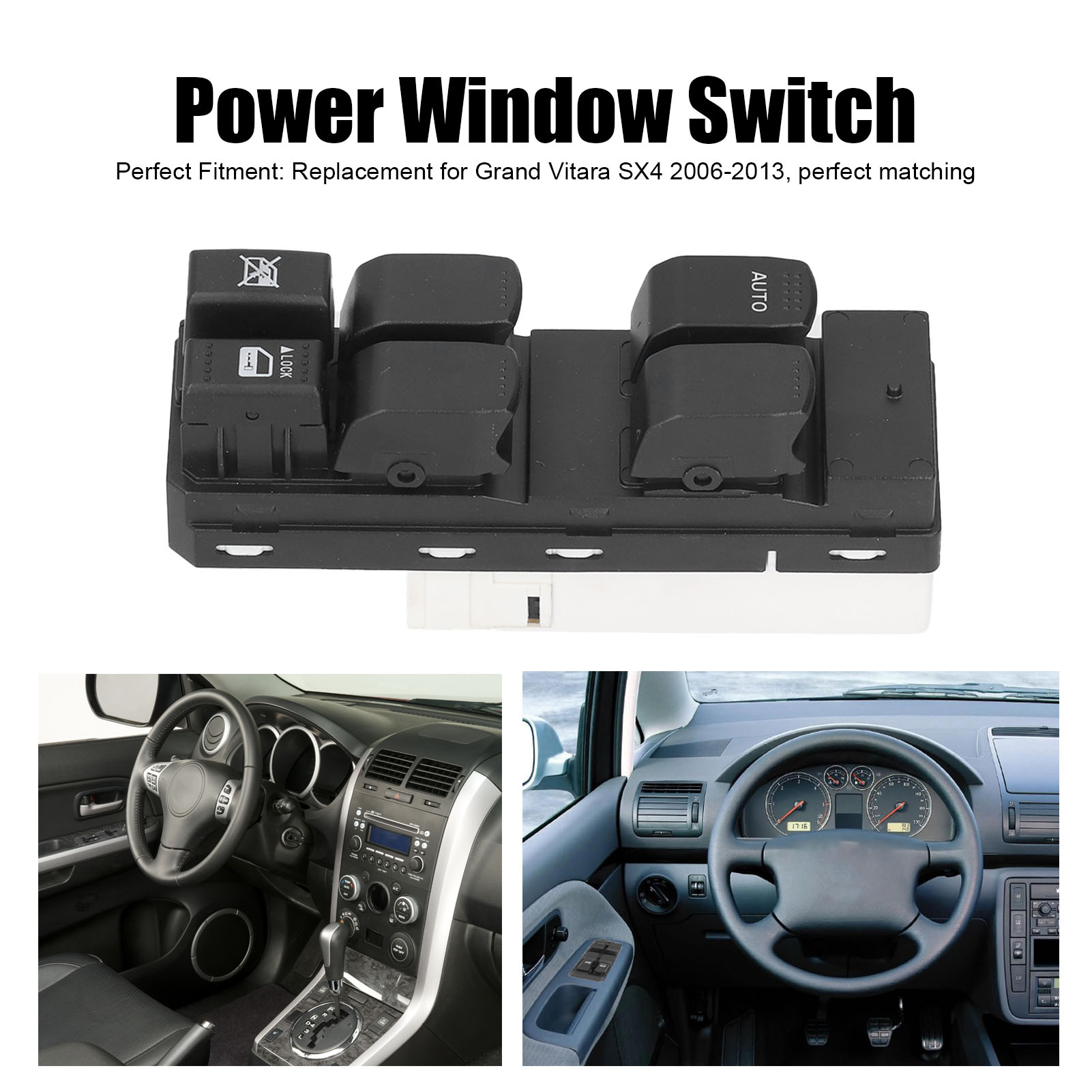 Fensterheberschalter – Fenstersteuerung Für Suzuki Grand Vitara Sx4 (2006–2013) – Kompatibel Mit Oem 37990-64j20/dws485
