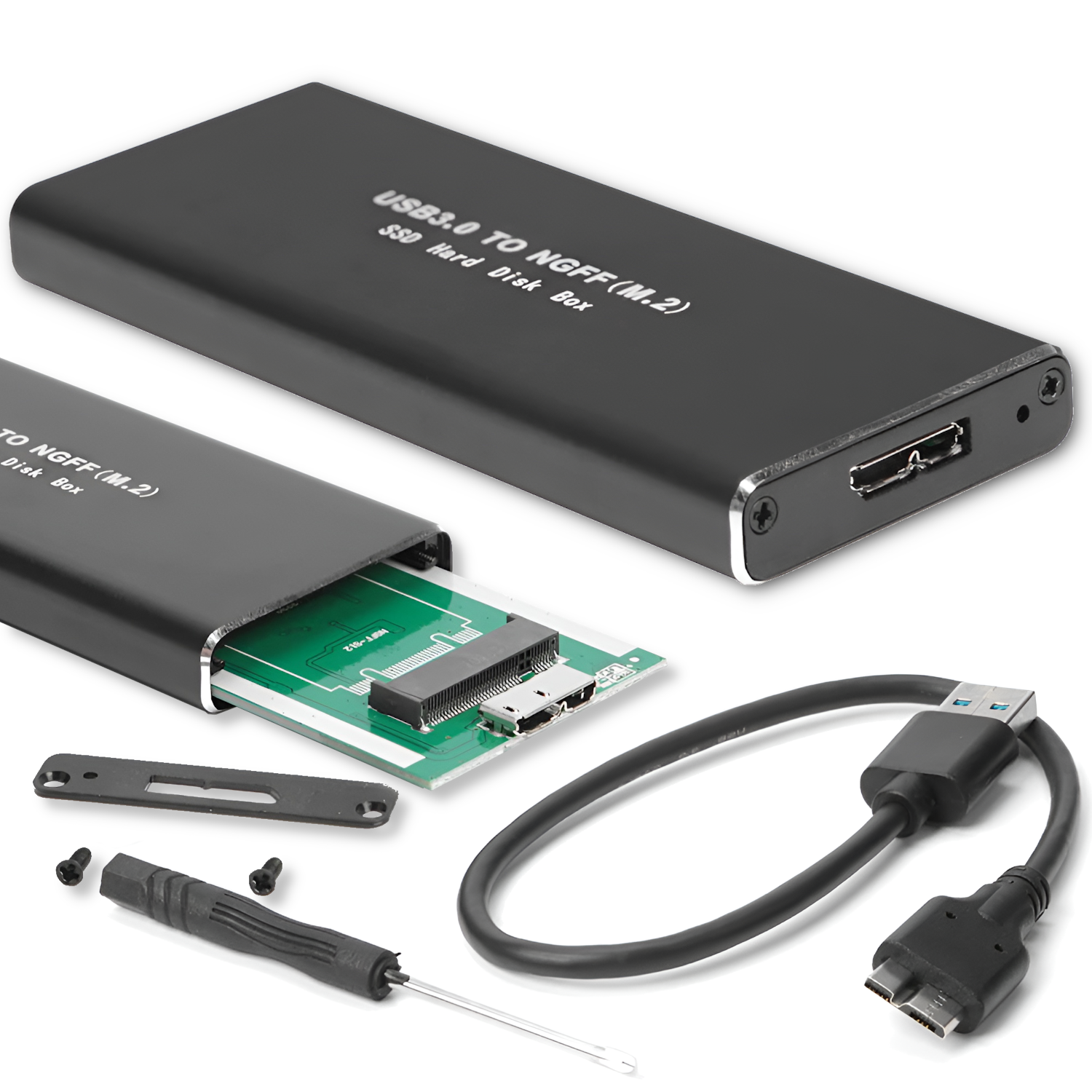 Festplattengehäuse-adapter M.2 Ngff Usb 3.0 Ssd Sata Iii Laufwerksschacht