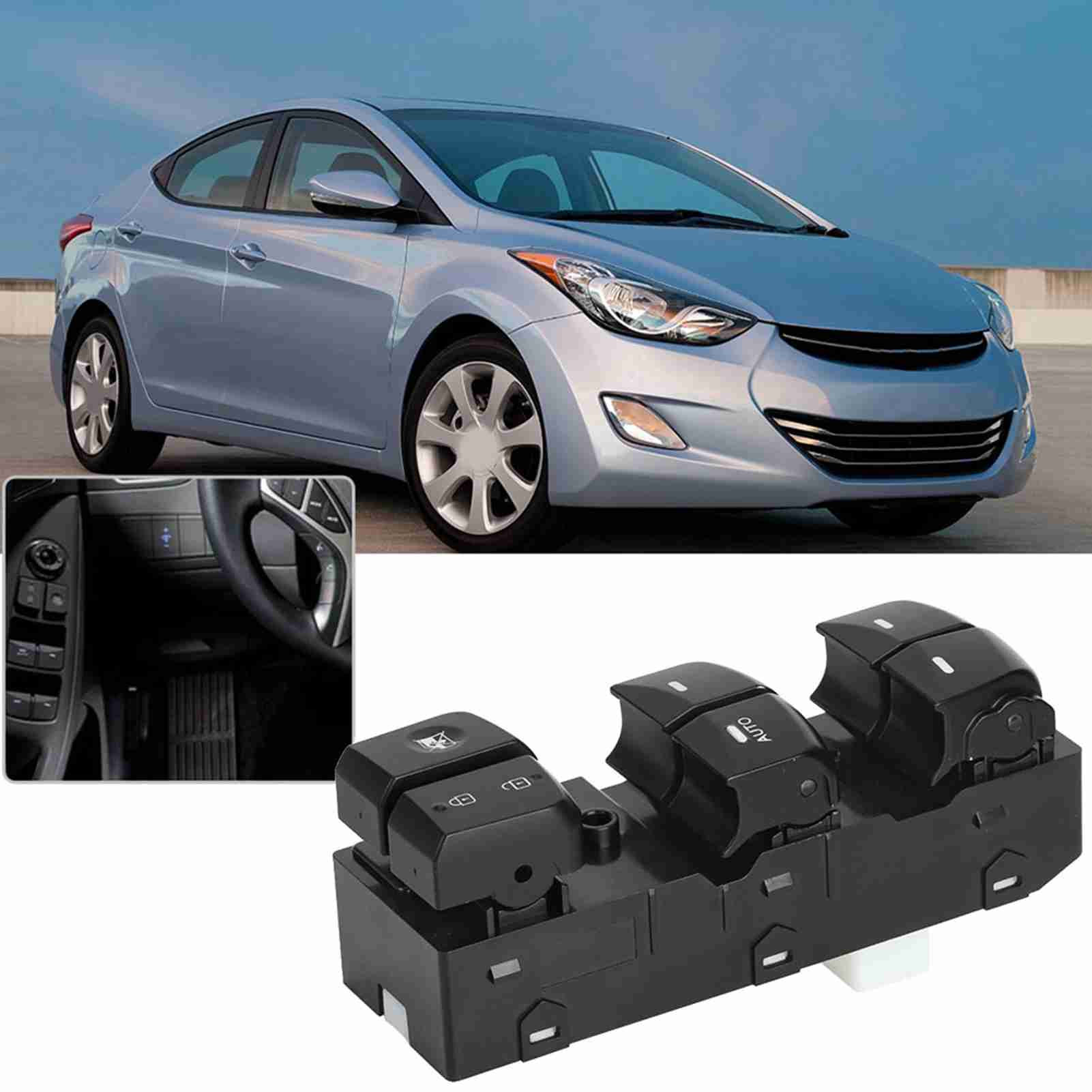 Fensterheberschalter Vorne Links Für Hyundai Elantra 2011-2013 - Teilenummer 93570-3x010