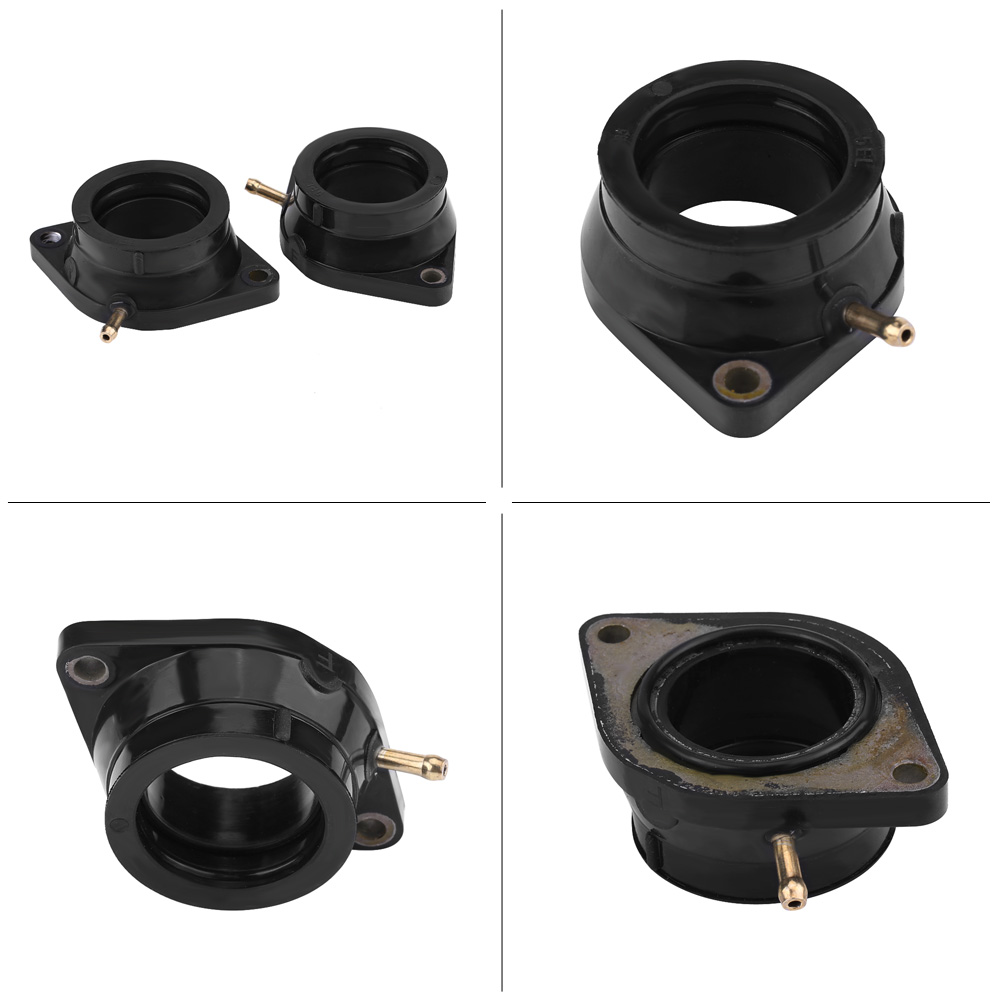 Ansaugkrümmerdichtung Für Yamaha V-star 1100, 2 Stück, Schwarzer Kunststoff/metall, 9,2 X 5,4 X 3 Cm Mit O-ringen, Ersatzteilset