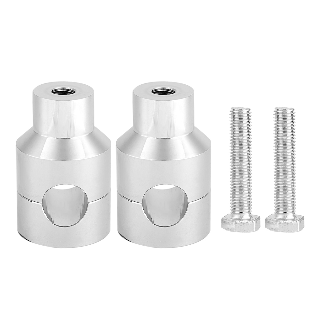 22-mm-lenkererhöhung Aus Aluminium Für Motorräder (elektroversilbert) – Zweiteilig – Komfort Und Passform