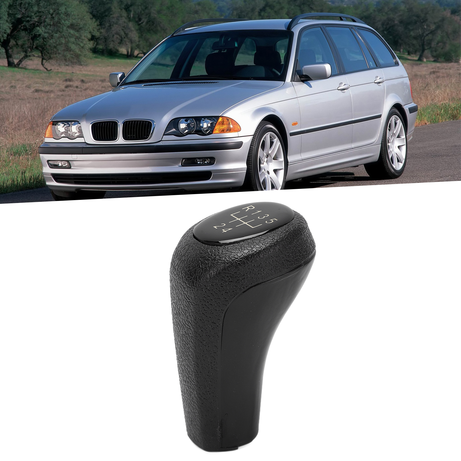 Garecourt E46 Schaltknauf Aus Schwarzem Leder