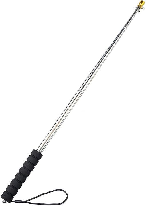 Teleskop-fahnenmast 3 Meter, Tragbarer Fahnenmast Mit Clips, Teleskop-fahnenmast Für Den Außenbereich, Für Camping, Reisen, Ausflüge, Wettbewerbe, Lehrer, Reiseleiter