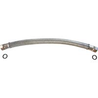 Flexibler Heizschlauch, 2 Drehverschraubungen 3/4", Länge 500 Mm, Dn20, Messinganschlüsse, Edelstahlgeflecht, Epdm-schlauch, Max. 90 °c