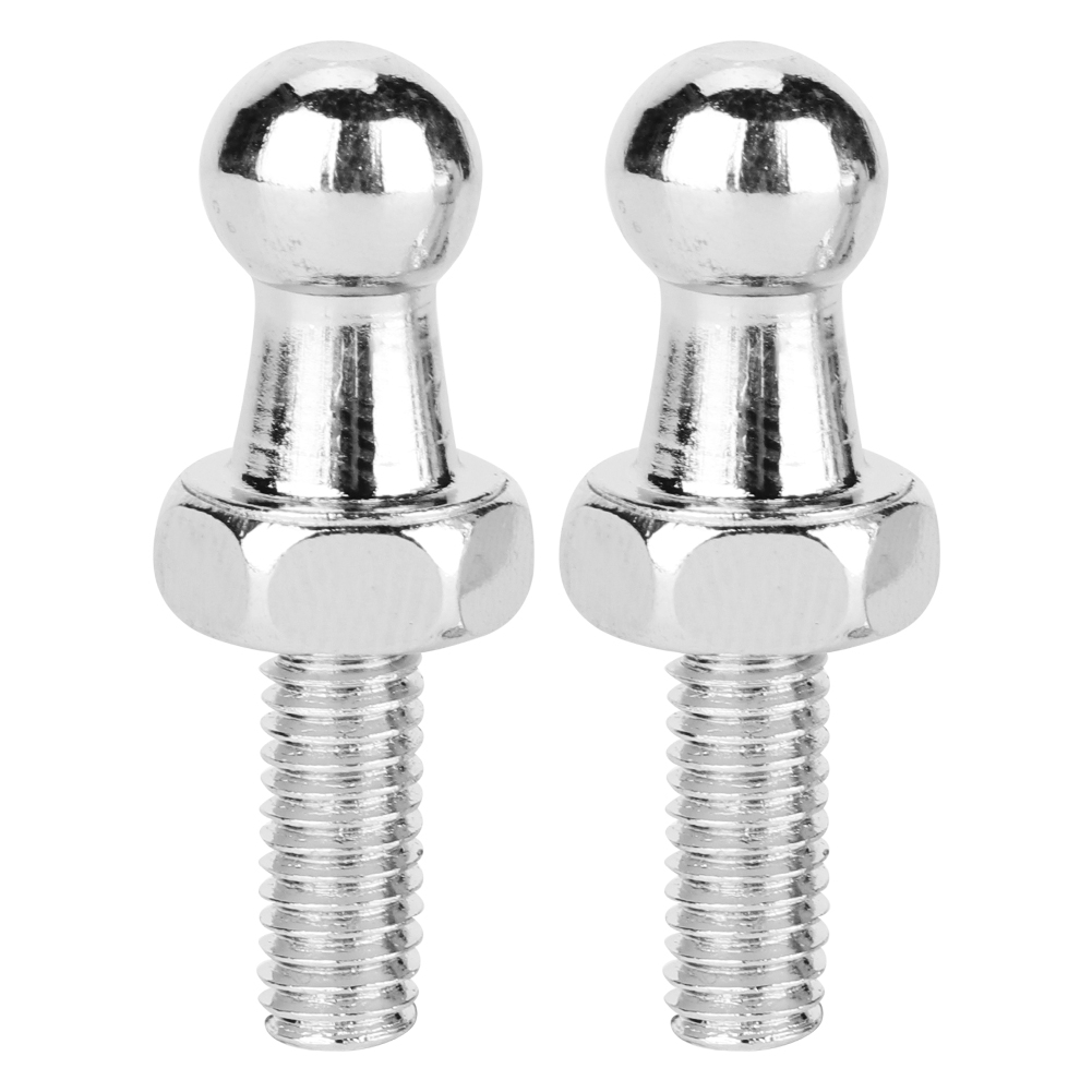 Cnc-gefräste M6-kugelstange Aus Aluminium Für Gasdruckfedern – 2-teiliges Set, Silber
