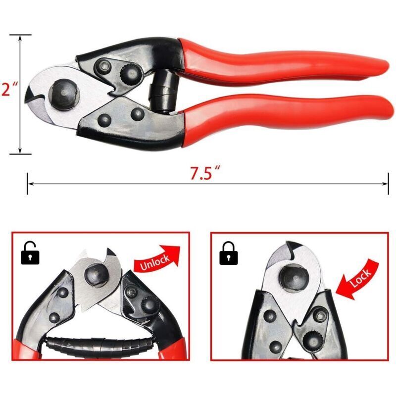 Hochleistungs-ratschenkabelschneider – Bis Zu 240 Mm² (aluminium & Kupfer), Gehärtete Klinge, Ergonomisches Design, Inklusive Schutzkappe