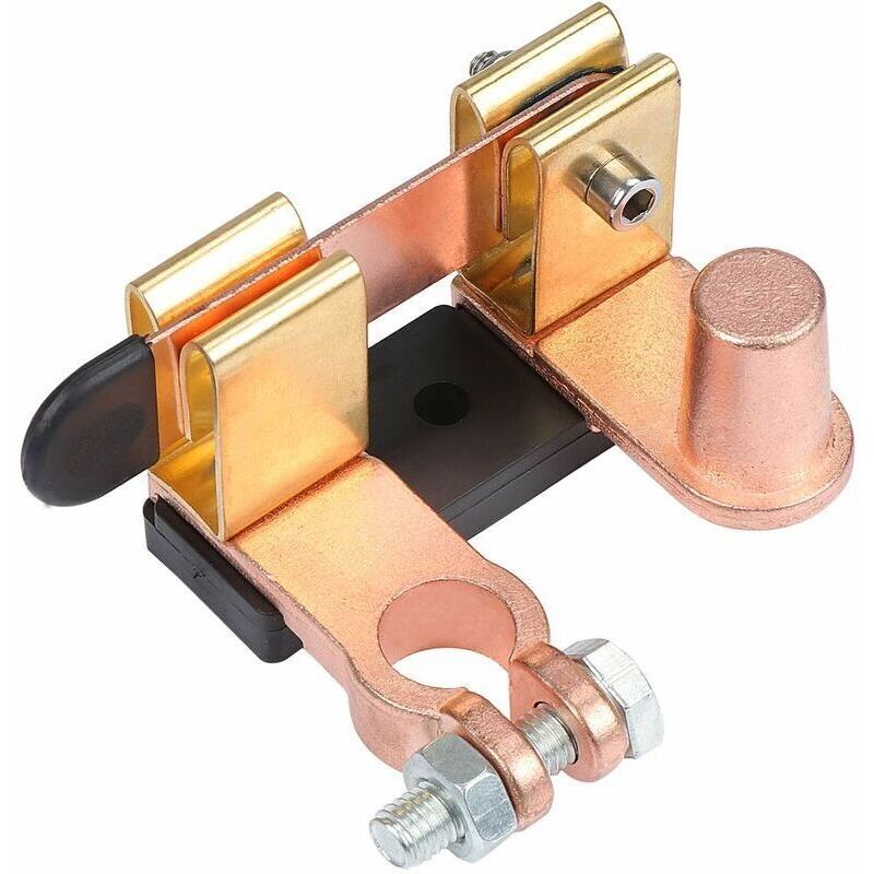 Kfz-batterie-schutzschalter Aus Messing – 12v/24v Minus-batterie-trennschalter Für Fahrzeuge, Robust Und Sicher