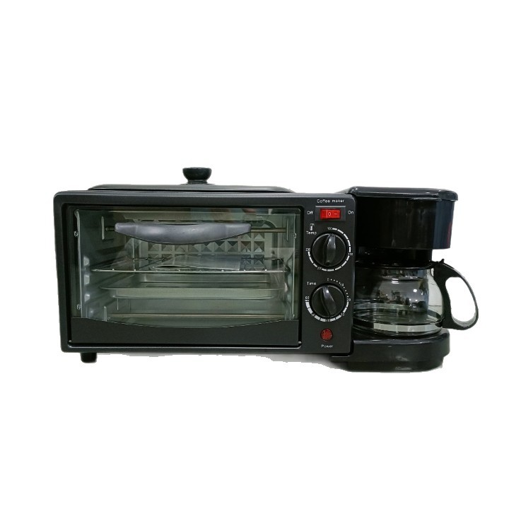 Brotbackofen, 3-in-1-elektrobackofen (mit Kaffeemaschine Und Kochfeld) -