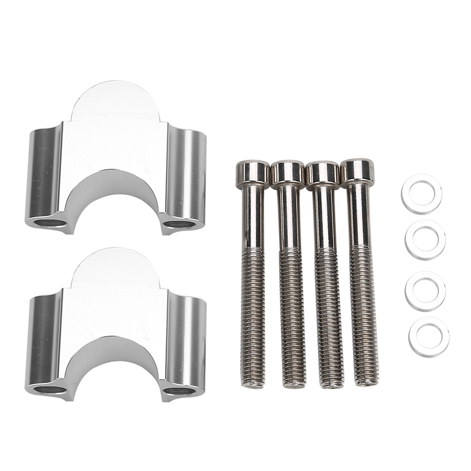 28-mm-abstandshalter Aus Silbernem Aluminium Für Motorrad-/quad-lenker – 28-mm-höhenadapter