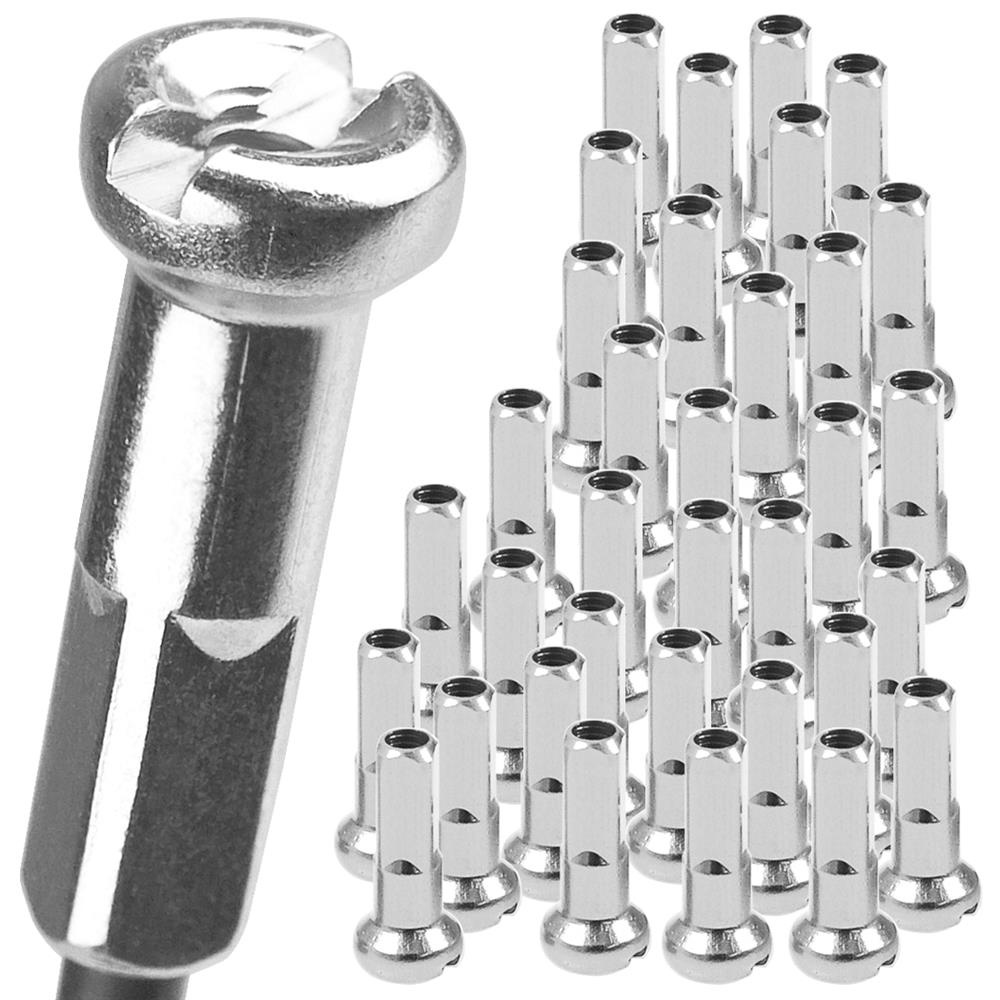 Cn Speichennippel Sn16, 16 Mm, Stahl, Silber, 38 Stück.