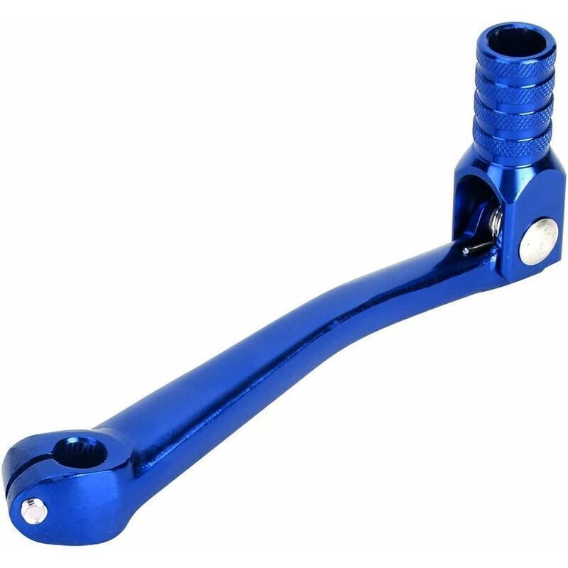 Blauer Cnc-gefräster Aluminium-klappschalthebel – M10-gewinde Für 4-takt-offroad-motorräder (50/90/110/125 Cm³)