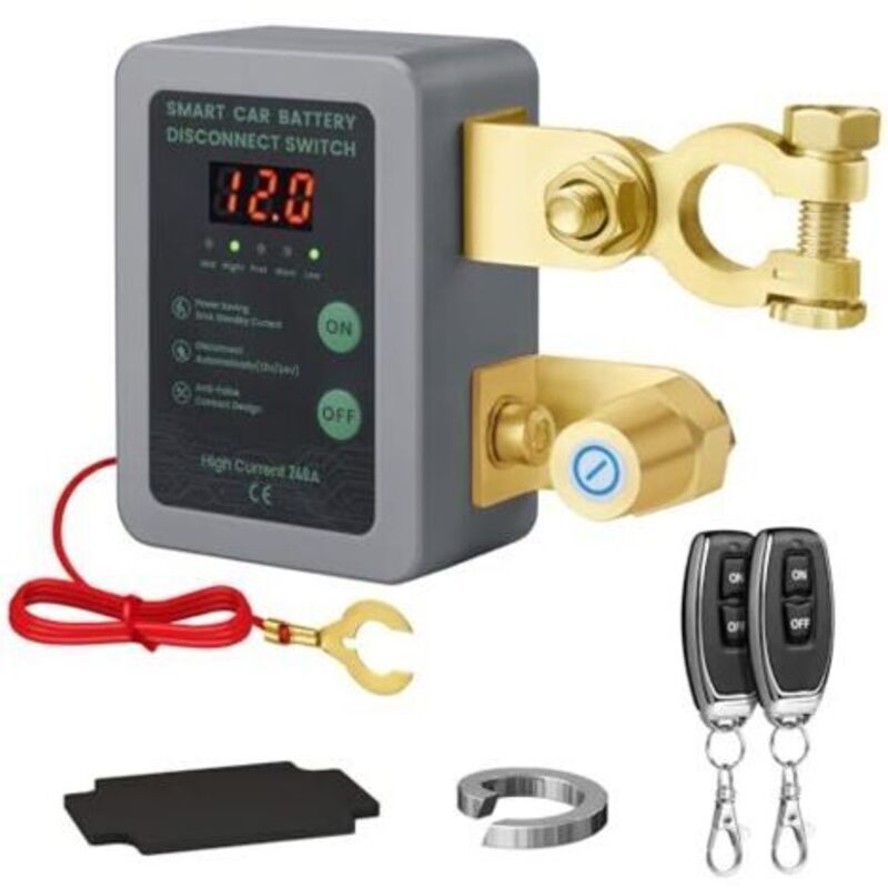 12v - 240a Drahtloser Batterieschutzschalter Mit Fernbedienung, Led-anzeige Und Automatischer Abschaltung Für Auto, Wohnmobil, Atv