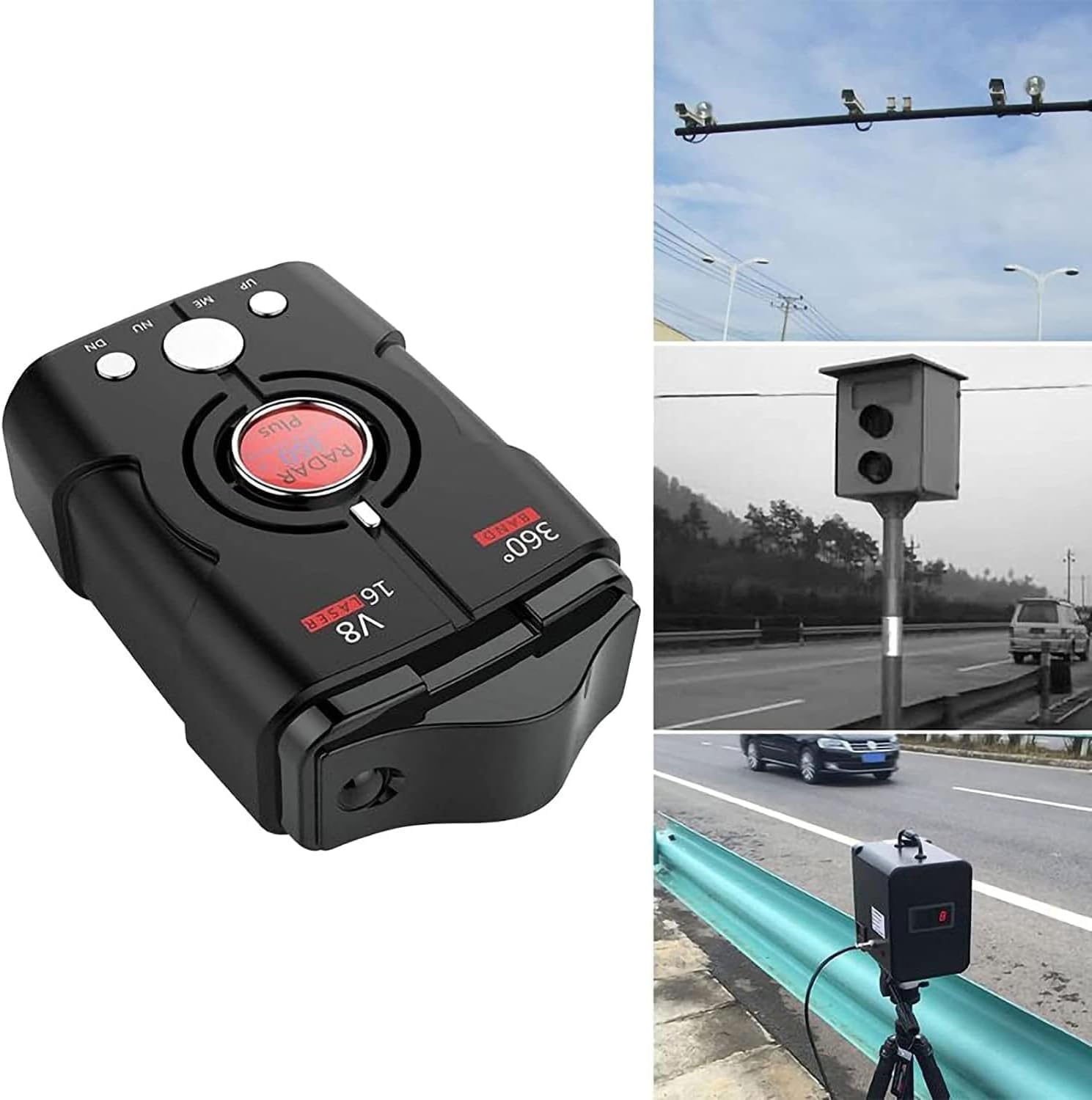 Auto-radarwarner, Extrembereichs-radarwarner Für Autos Mit 360°-vollbanderkennung, 200 M-800 M Fernwarnung Für Bessere Fahrsicherheit
