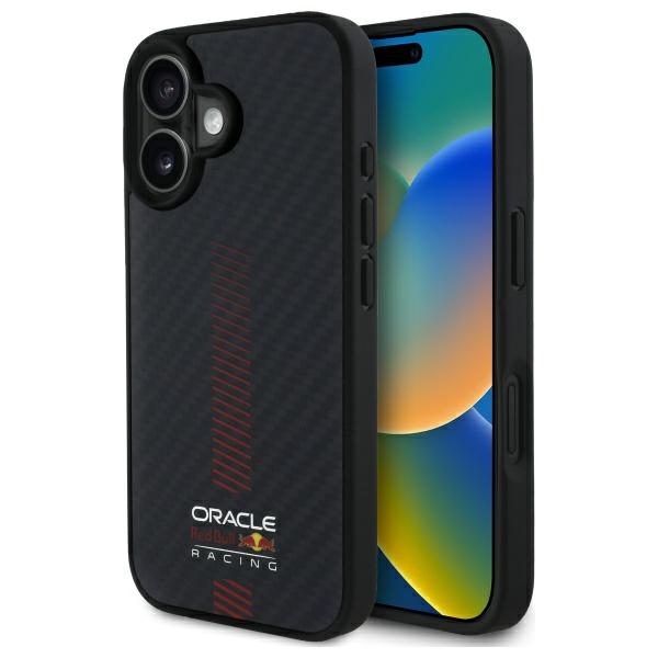 Red Bull Rbhmp16m24cfgsmk Iphone 16 Plus 6,7" Hardcase Schwarz/schwarz Carbonfaser Power Bar Magsafe