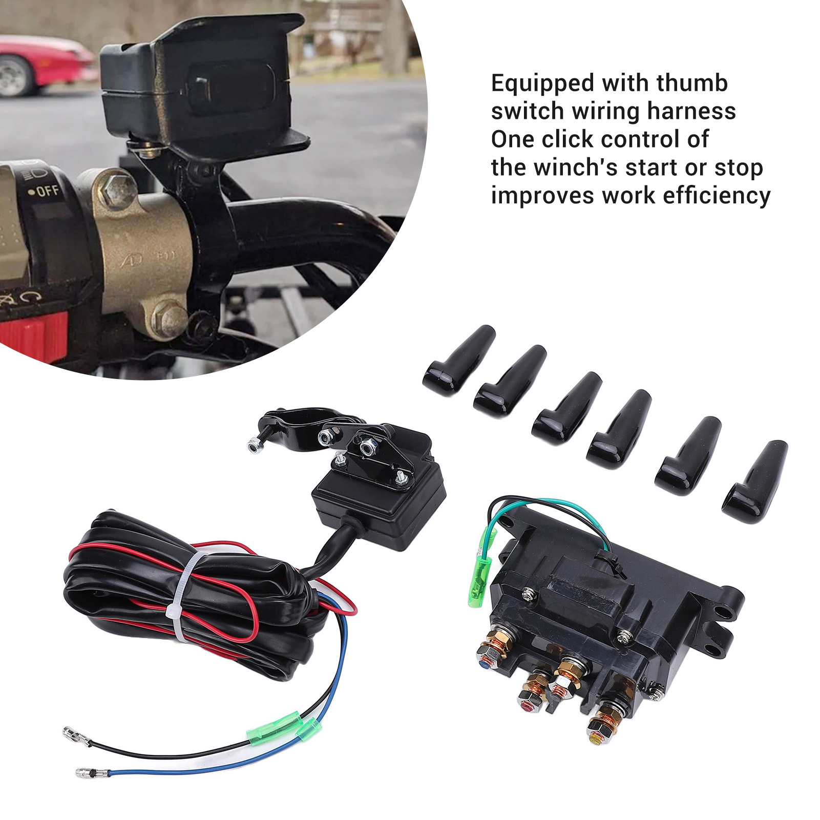 Seilwindenrelais Und -schalter – Hochleistungs-kit 12v 250a – Erhöhte Sicherheit – Für Utv-fahrzeuge Bis 7000 Lbs