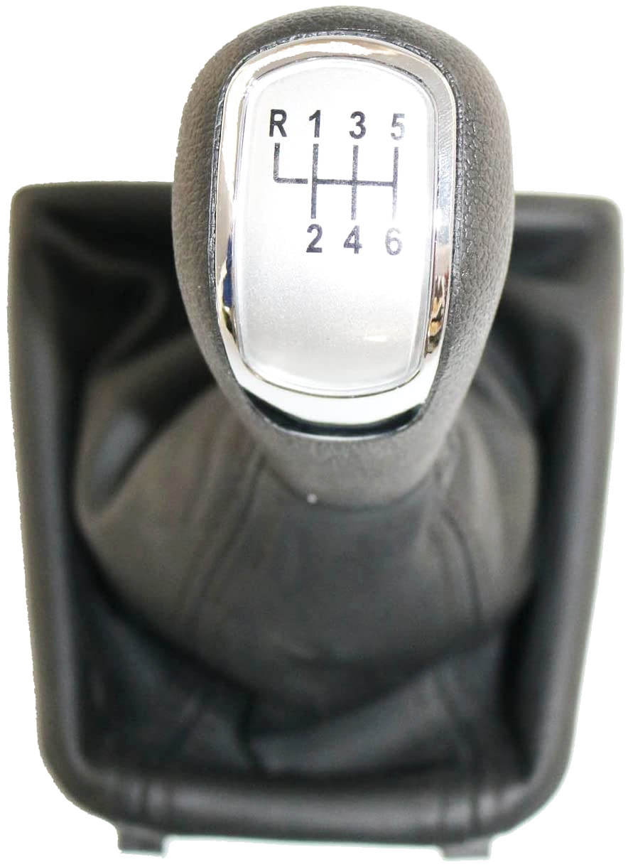 Ersatz-schaltknauf Mit Manschette Für 6-gang-schaltgetriebe Skoda Superb Ii 2008-2012, Passgenau Und Hochwertig, Katalognummer 870505, Befestigungsloch 12 Mm.