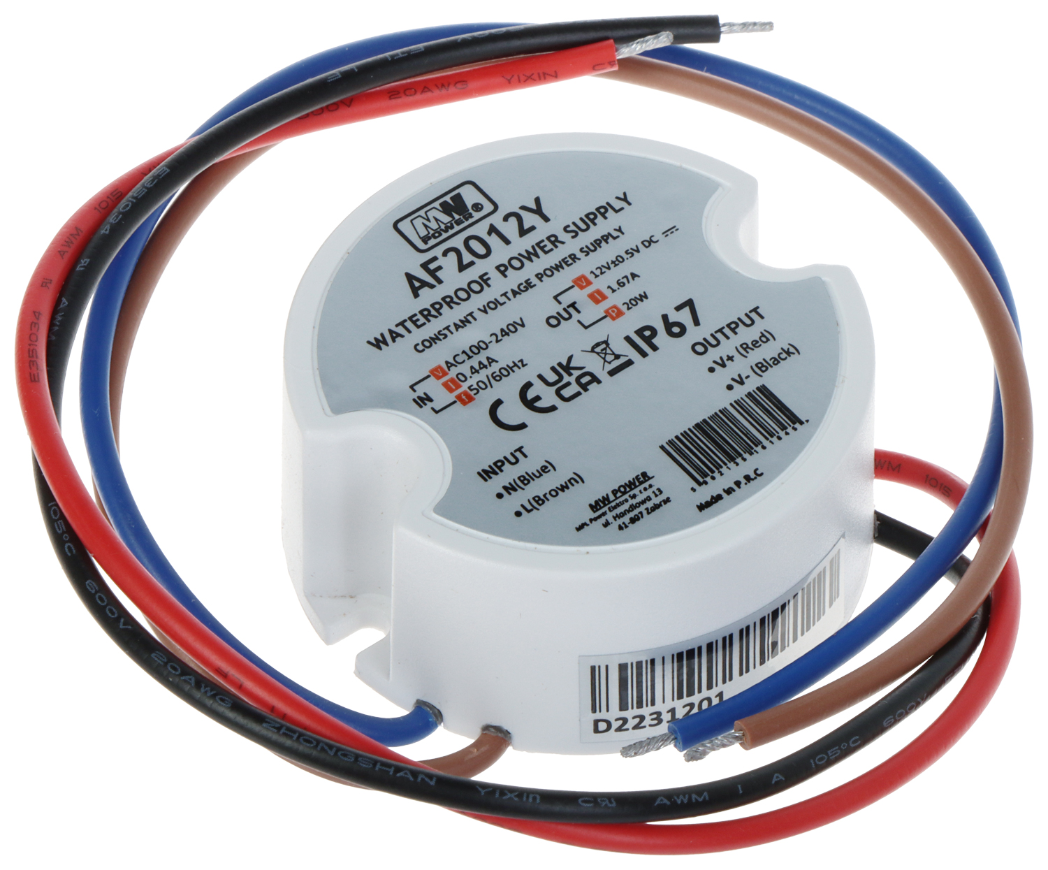 Schaltnetzteil 12v/1,67a-tp-v2 Mw Leistung