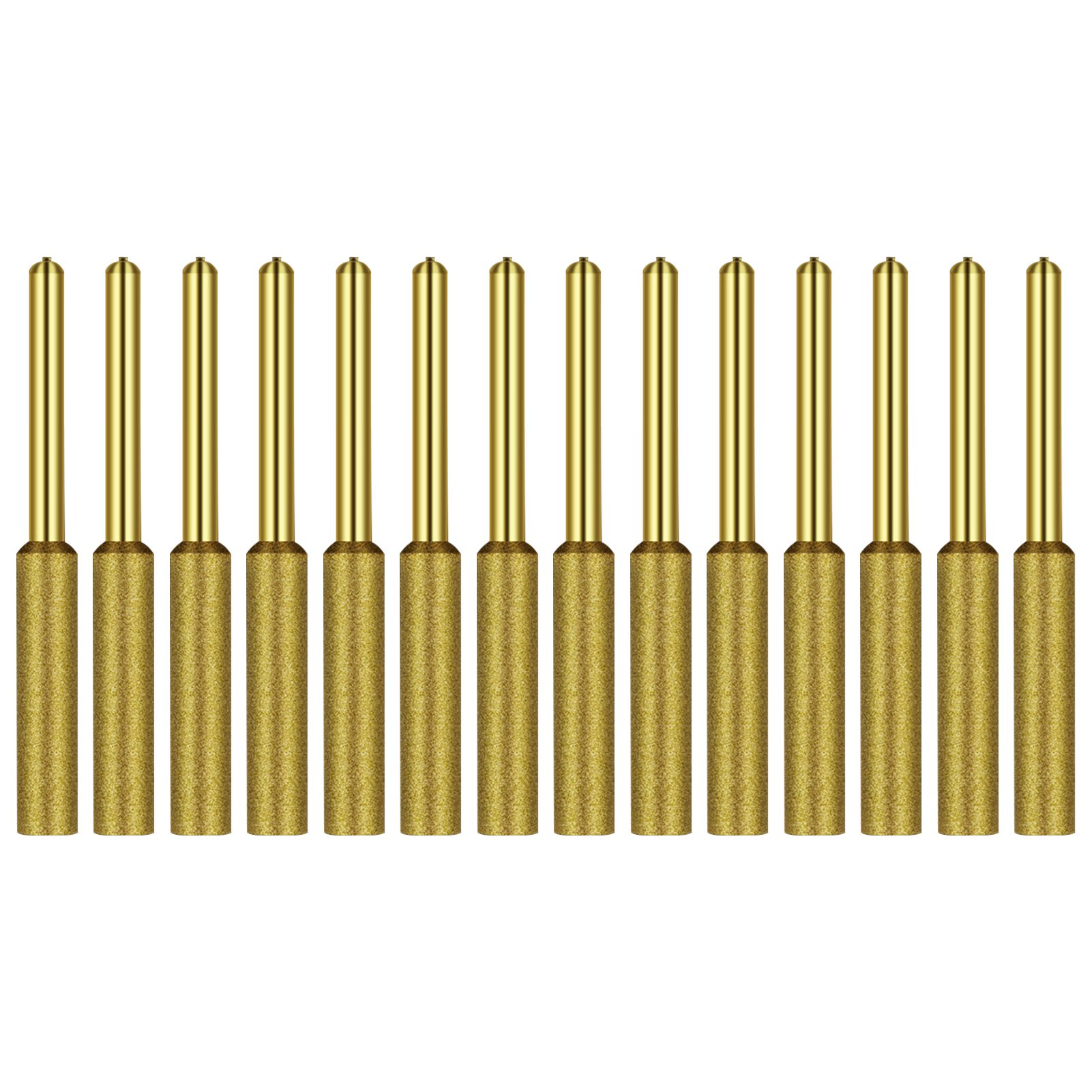 12-teiliges 3/16-zoll-diamant-kettenschärfer-set – Titanbeschichtete Diamantschleifscheiben Für Metall, Stein Und Holz