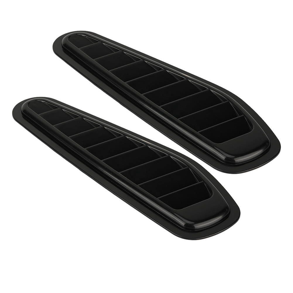 【lufthutze / Motorhaube】 Lufthutze [2 Stück] Abs Schwarz Universal (331x110mm)