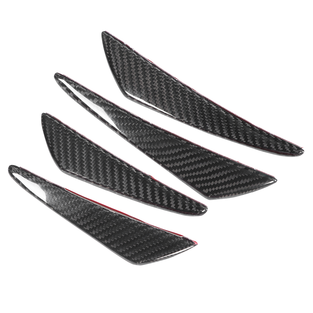 Stoßstangen-canards Aus Kohlefaser, 4-teilig, Universeller Spoiler, Schutz Und Design
