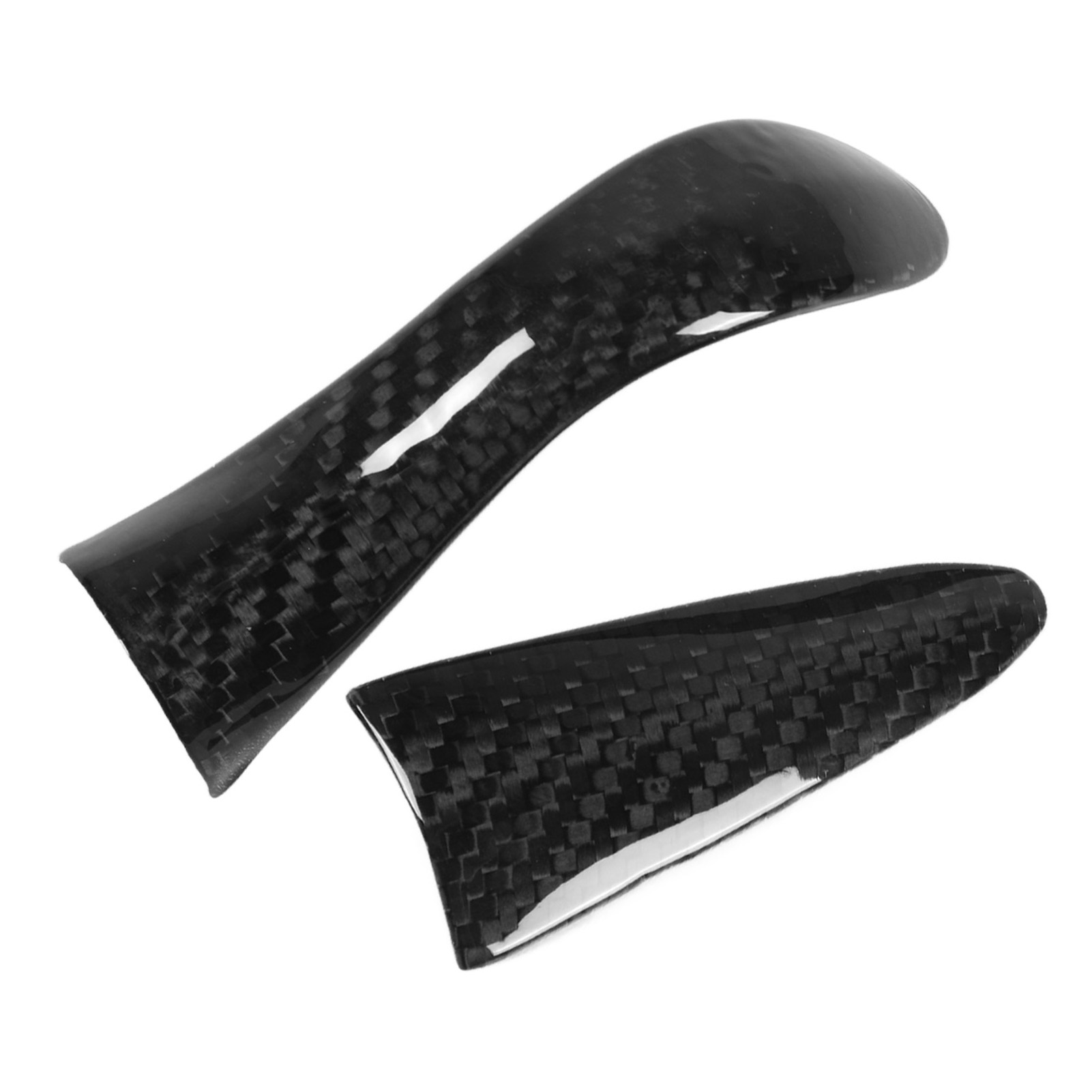 Kombinierte Lenkradverkleidung + Schaltknaufabdeckung In Glänzendem 3k-carbonfaser-finish Für Infiniti Q50 2014–2017