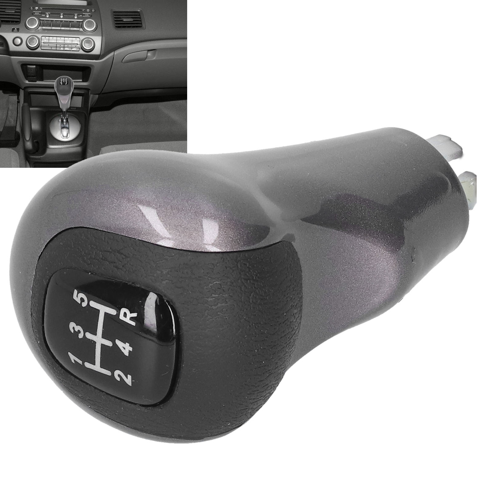 Mt 54102-sna-a01 5-gang-schaltknauf Für Honda Civic Dx Ex Lx 2006-2011 Schwarz (kunstleder)