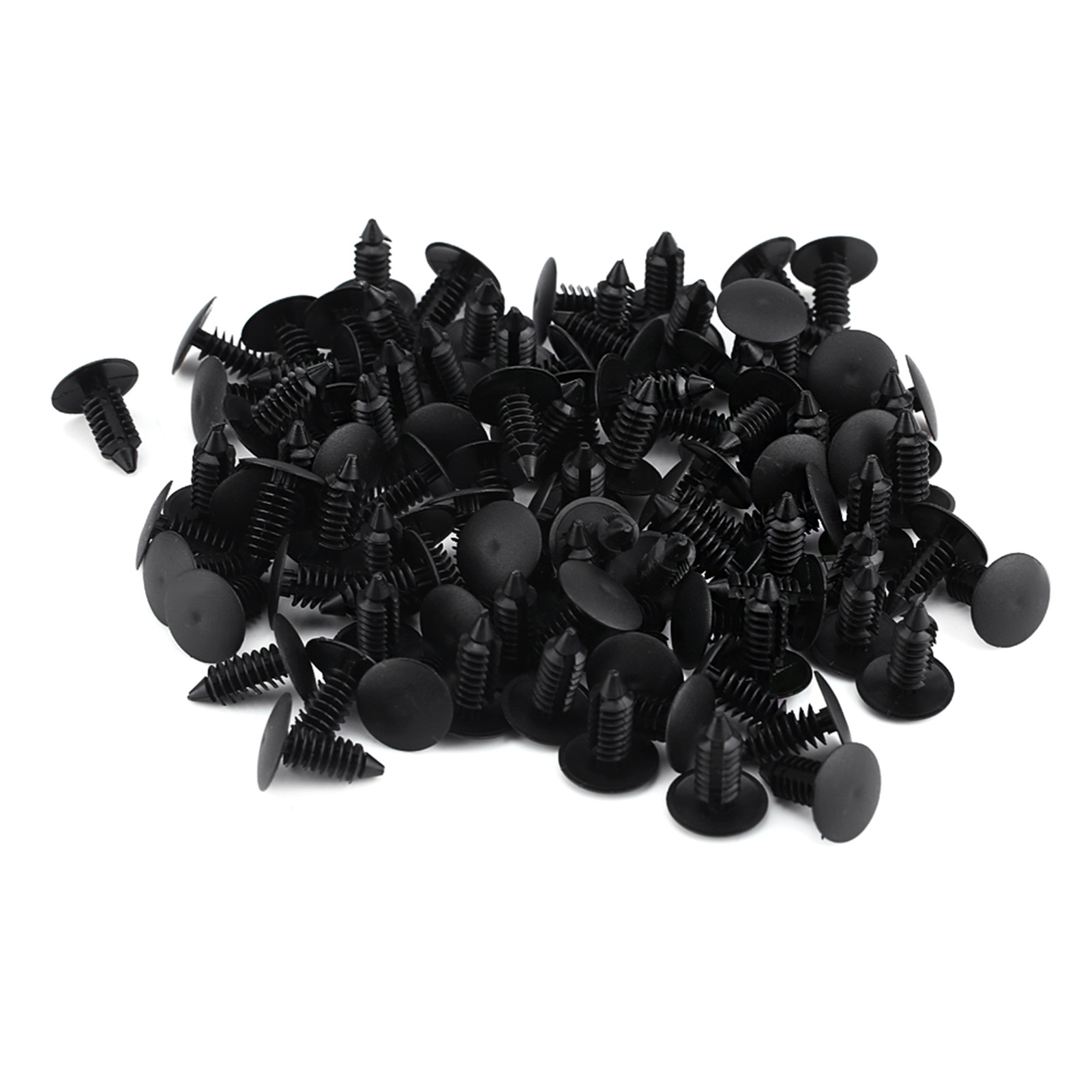 Universeller Kfz-clip 【c12】 – 100 Schwarze Nylonnieten Für Verkleidungen/buchsen (7,5 Mm) – Werkzeugloses Befestigungsset