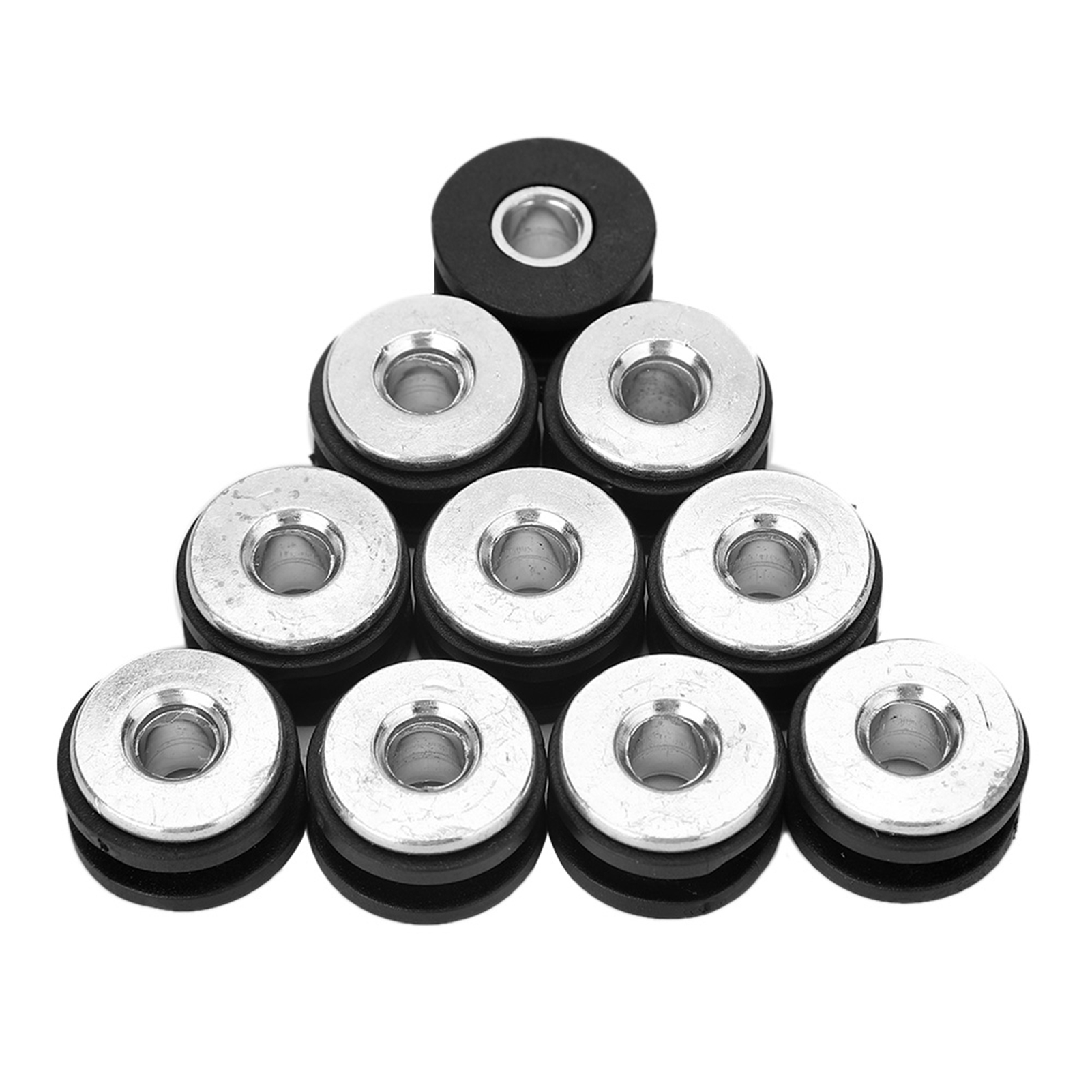 Gummitüllen-set Für Honda-verkleidung – 10-teilig Aus Gummi Und Metall – Schwarz – 10,7 Mm