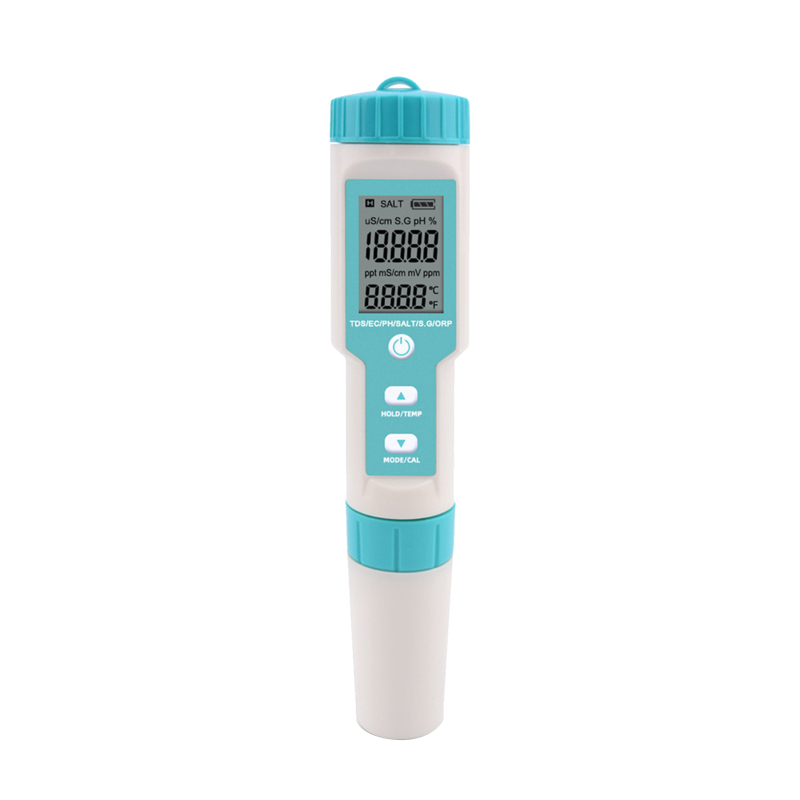 7-in-1 Wasseranalysator (ph/tds/ec/orp/sg/salzgehalt/temperatur) Mit Austauschbaren Elektroden C-600