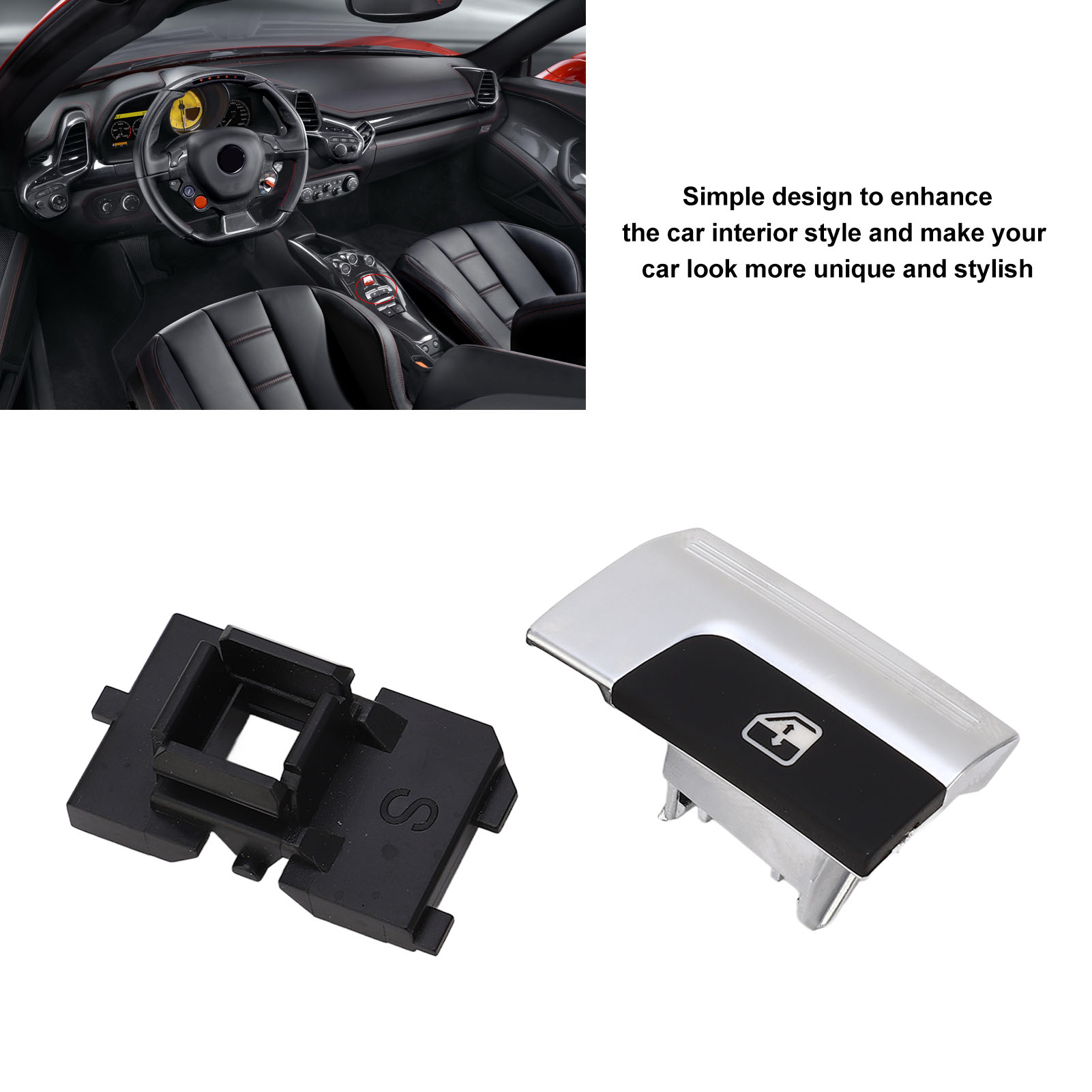 Elektrischer Fensterheberschalter 247885 Links Für Ferrari 488 458 Italia Spider Ff