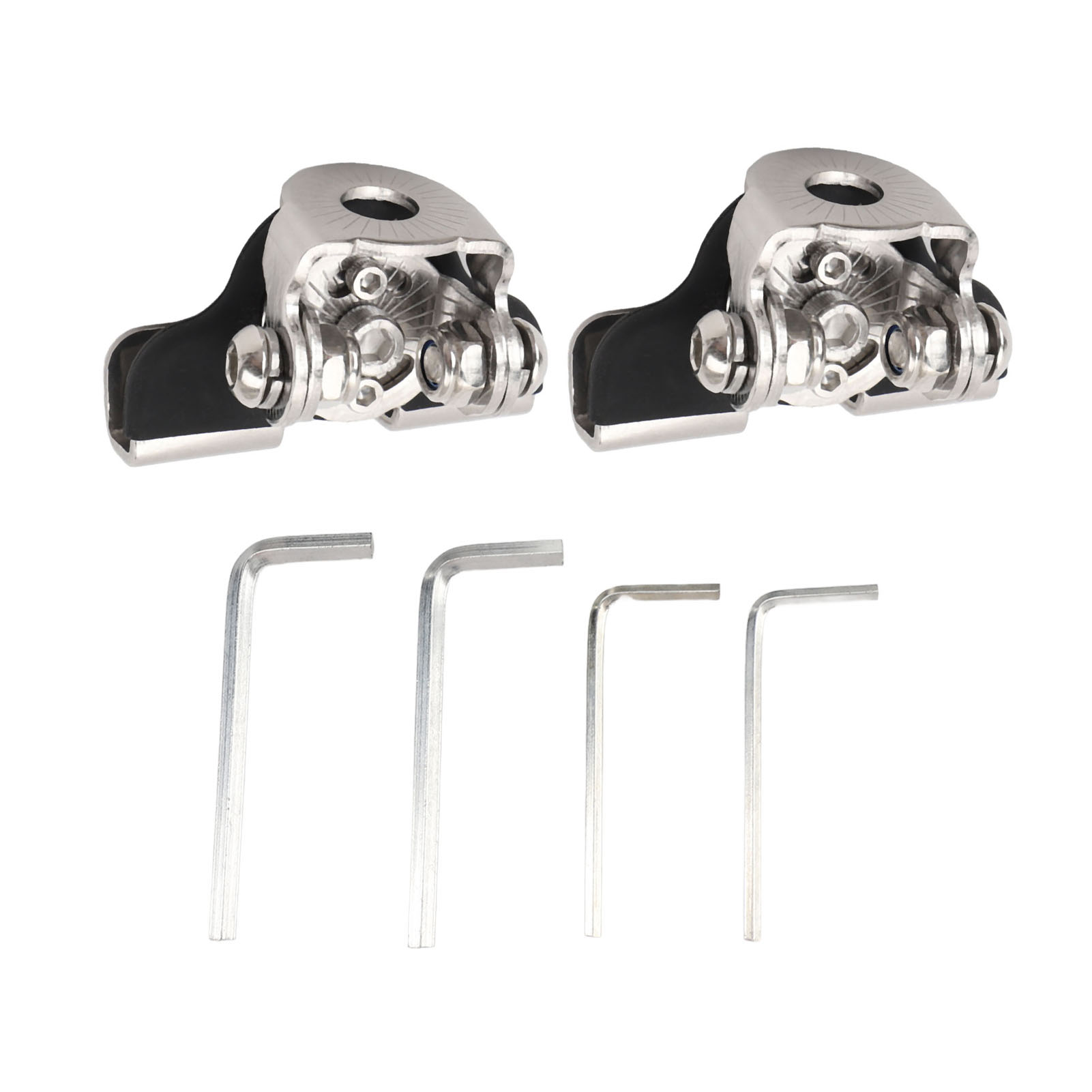 2-teilige Edelstahl-montagehalterungen Für Led-arbeitsscheinwerfer, Verstellbar 180°/60°, 8 Mm Platte, Für Atvs, Suvs Und Pick-ups