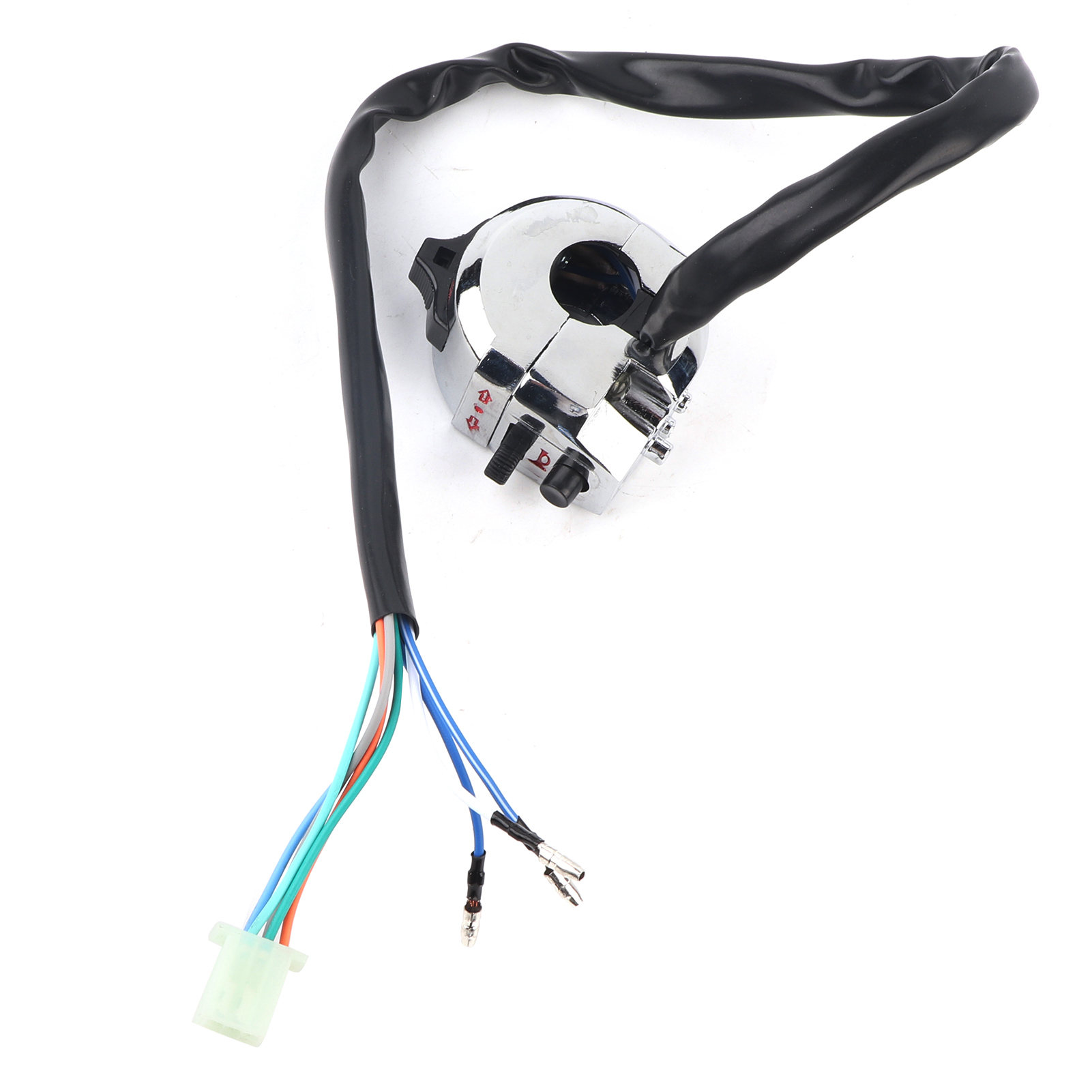 Universeller Motorrad-aluminiumschalter 22 Mm - Hupe, Blinker, Licht, Antikollisionsschalter [1 Stück]