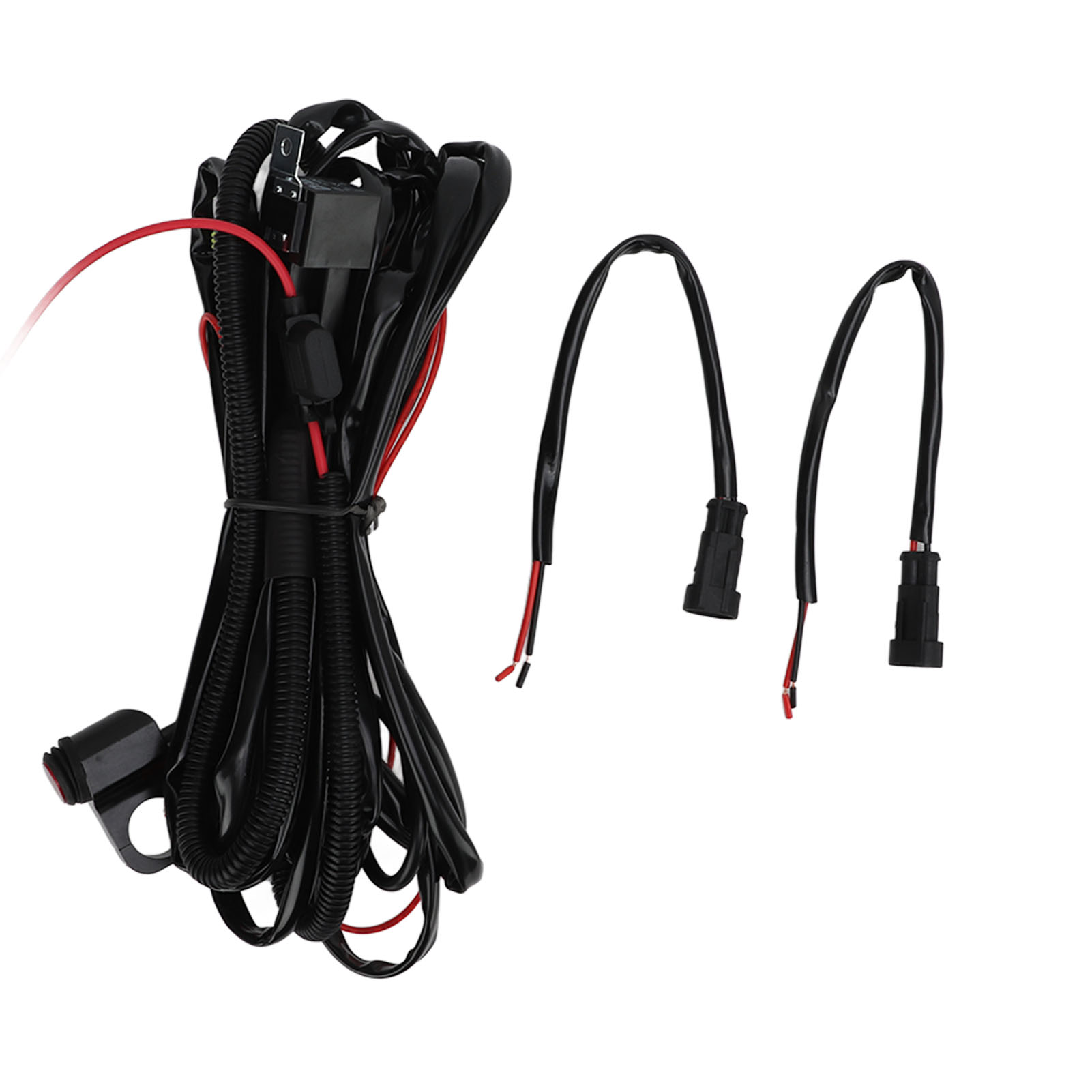 Motorrad-/atv-lenkerschalter – Wasserdichter Led-nebelscheinwerfer-verkabelungssatz Aus Aluminium, 2,2 M Für 2 X 12-v-scheinwerfer