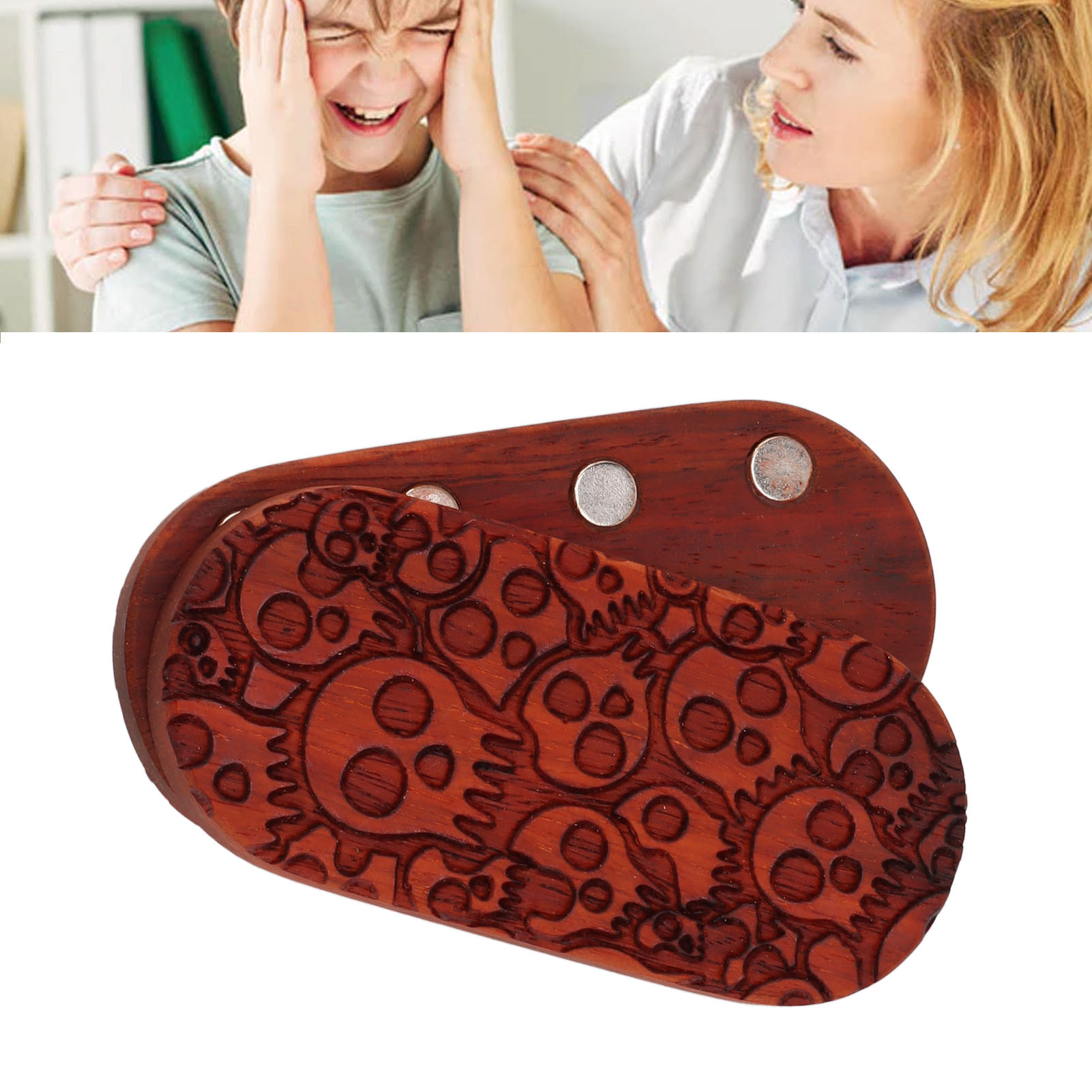 【swiper】 Anti-stress Magnetisches Padauk-holzarmband Multifunktional Tragbar Mobilität 100g Jugendliche Erwachsene Männer Frauen [anti-stress-swiper Magnetische Aufbewahrungsbox Aus Holz]