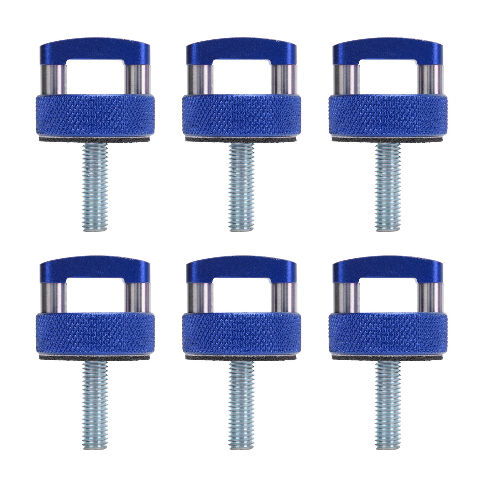 6-teiliges Schnellverschluss-set Für Hardtops Mit Gefrästen Aluminium-d-ringen Für Wrangler Jk Jlu Jt 2-türer/4-türer (2007–2018), Blau