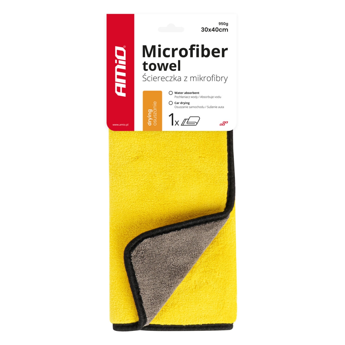 Mikrofaser-autotrockentuch 60x40 Cm Amio-03756