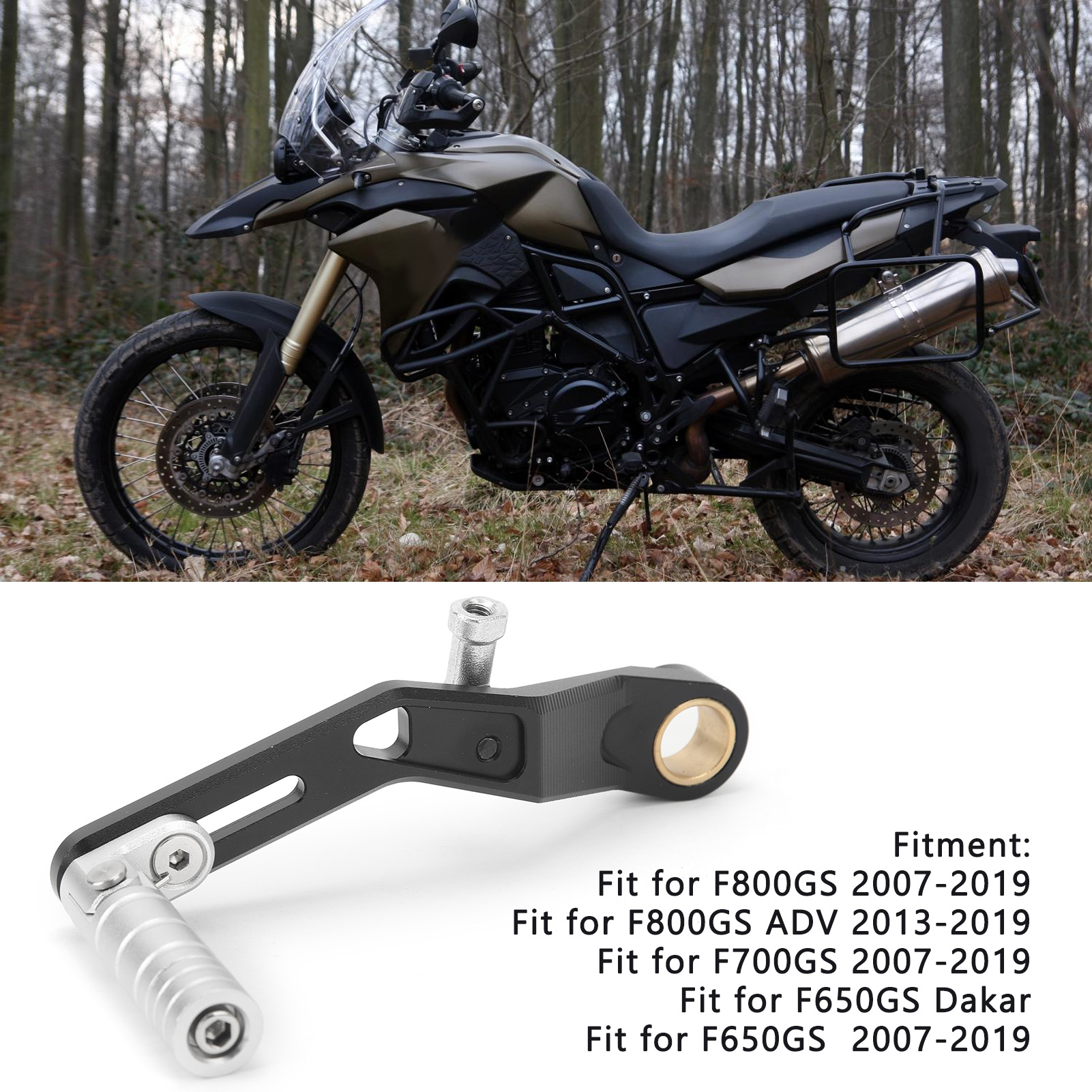 Verstellbares Und Klappbares Schaltpedal Aus Aluminiumlegierung, Kompatibel Mit Bmw F800gs / F700gs / F650gs